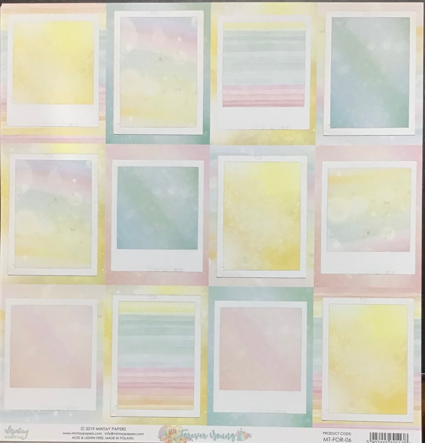 Mintay - Forever Young - 1x Double sided sheet - 30.5x30.5cm