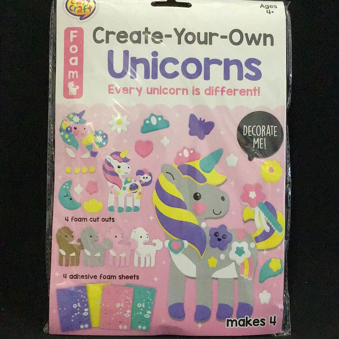 Create Your Own - Unicorns #2 - Makes 4 - Peel and Stick