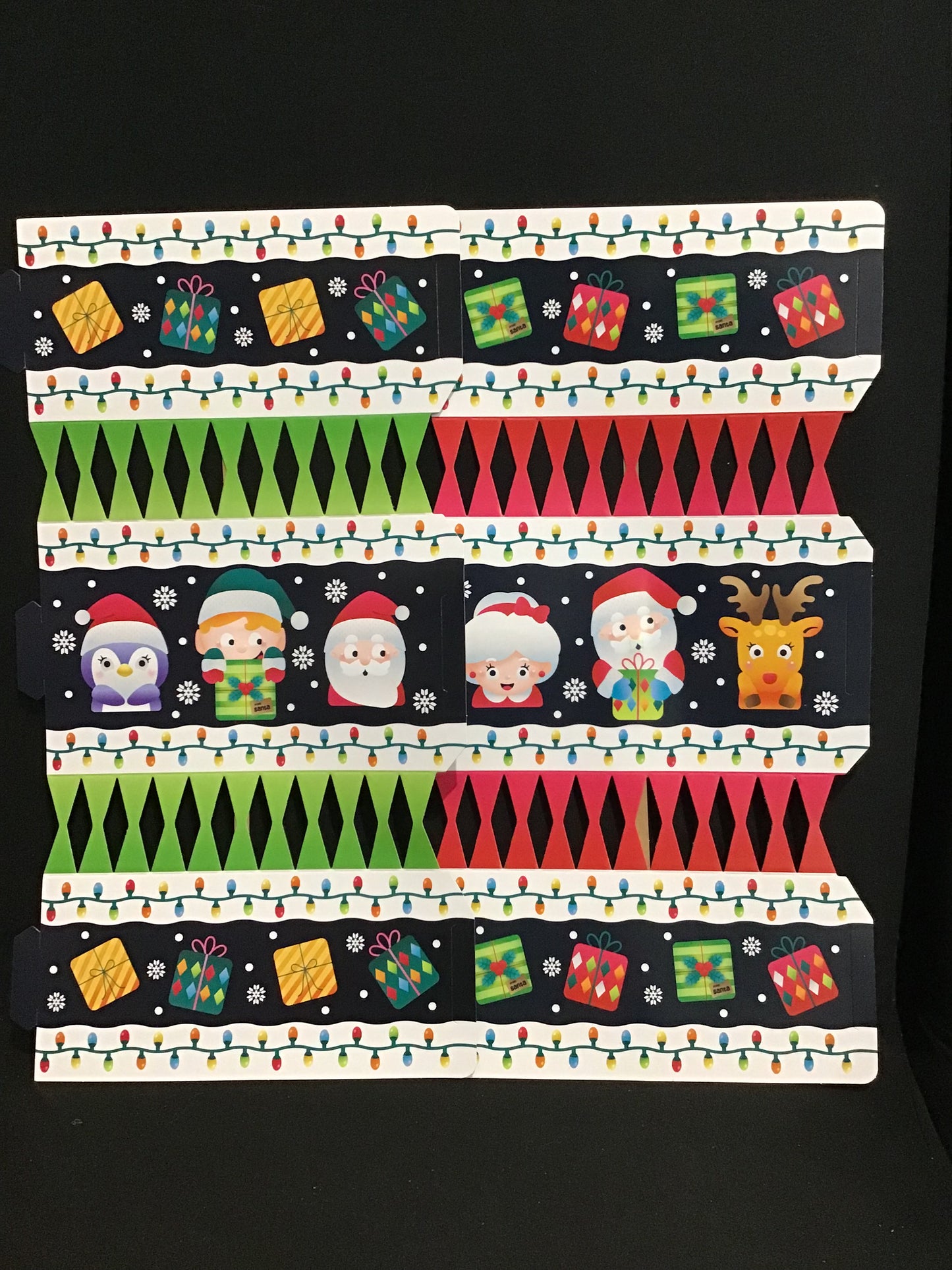 Christmas DIY Cracker Bon Bons - Santa/Reindeer Theme - 6 per pk