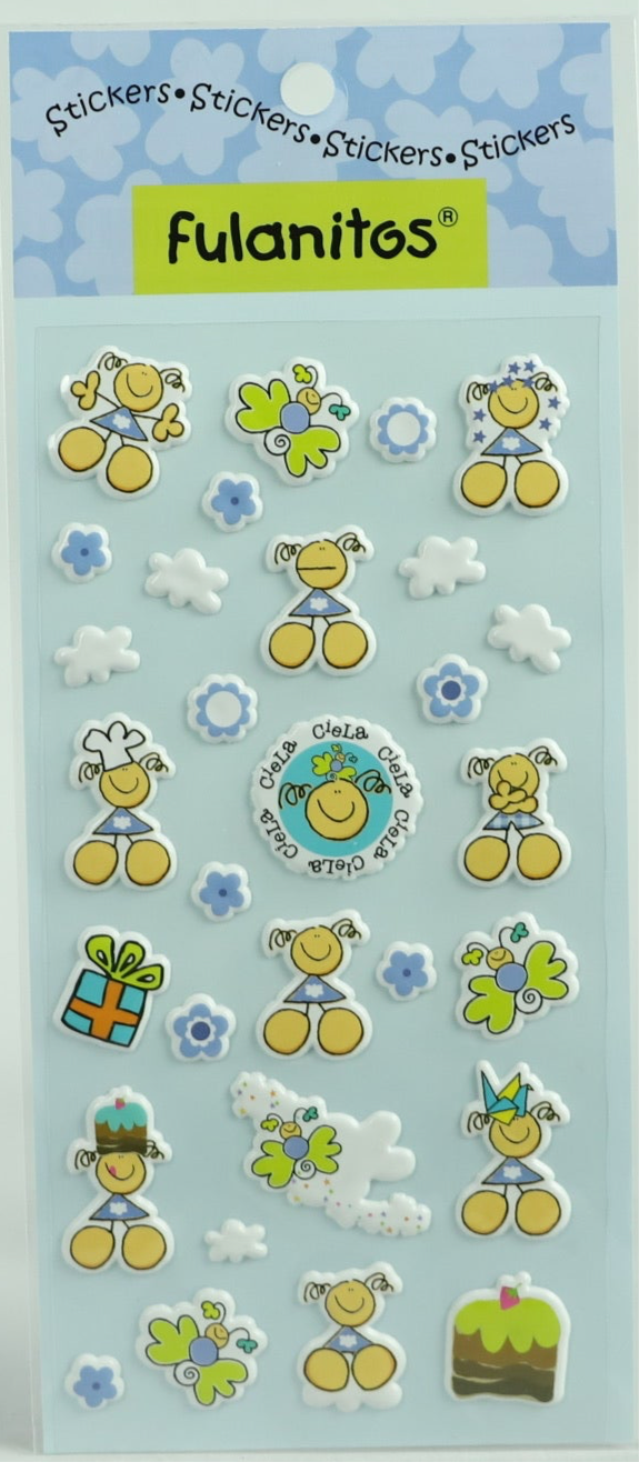 Puffy Stickers - Fulanitos Theme - Ciela - 30 pc - Pack #3