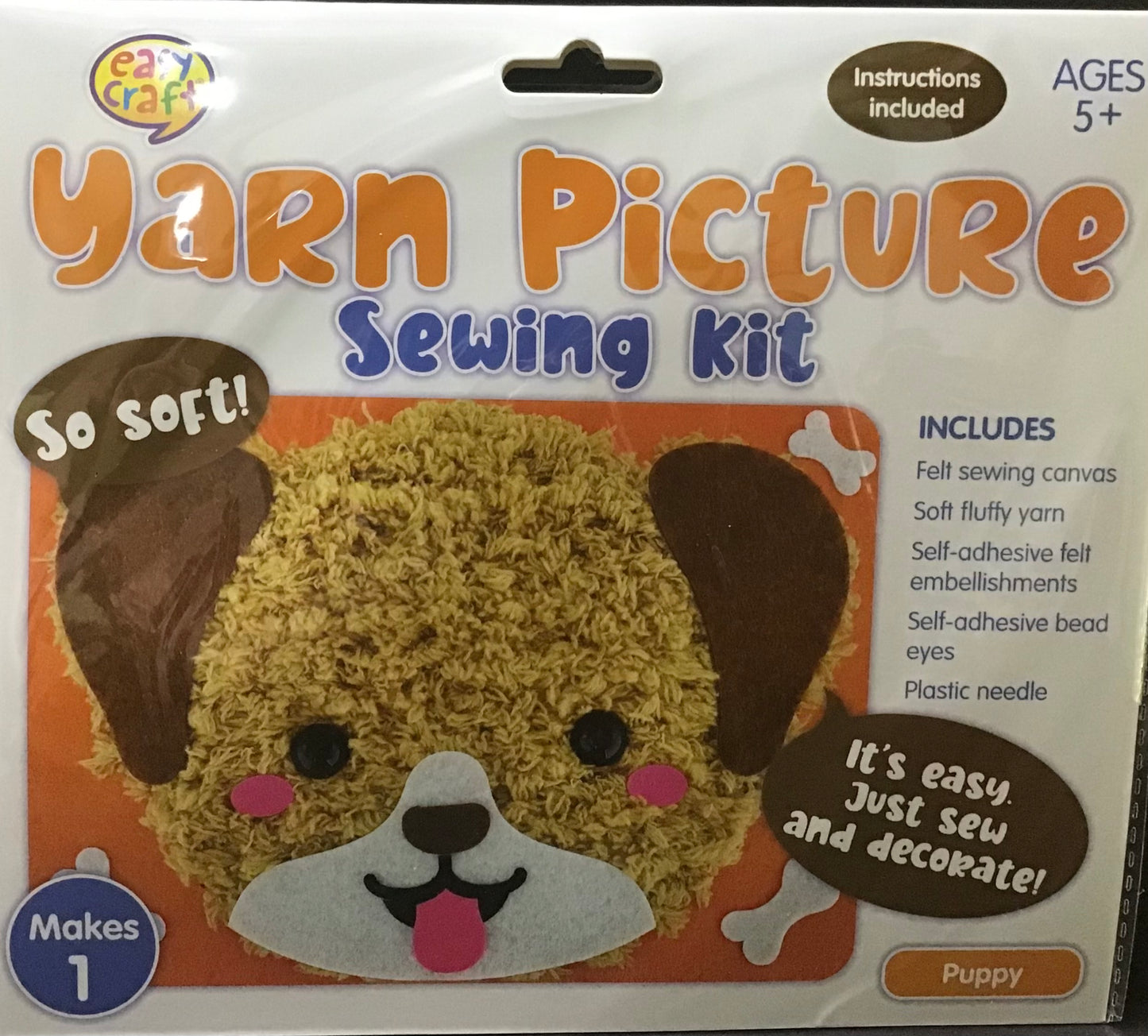 Yarn Picture Sewing Kit - Puppy