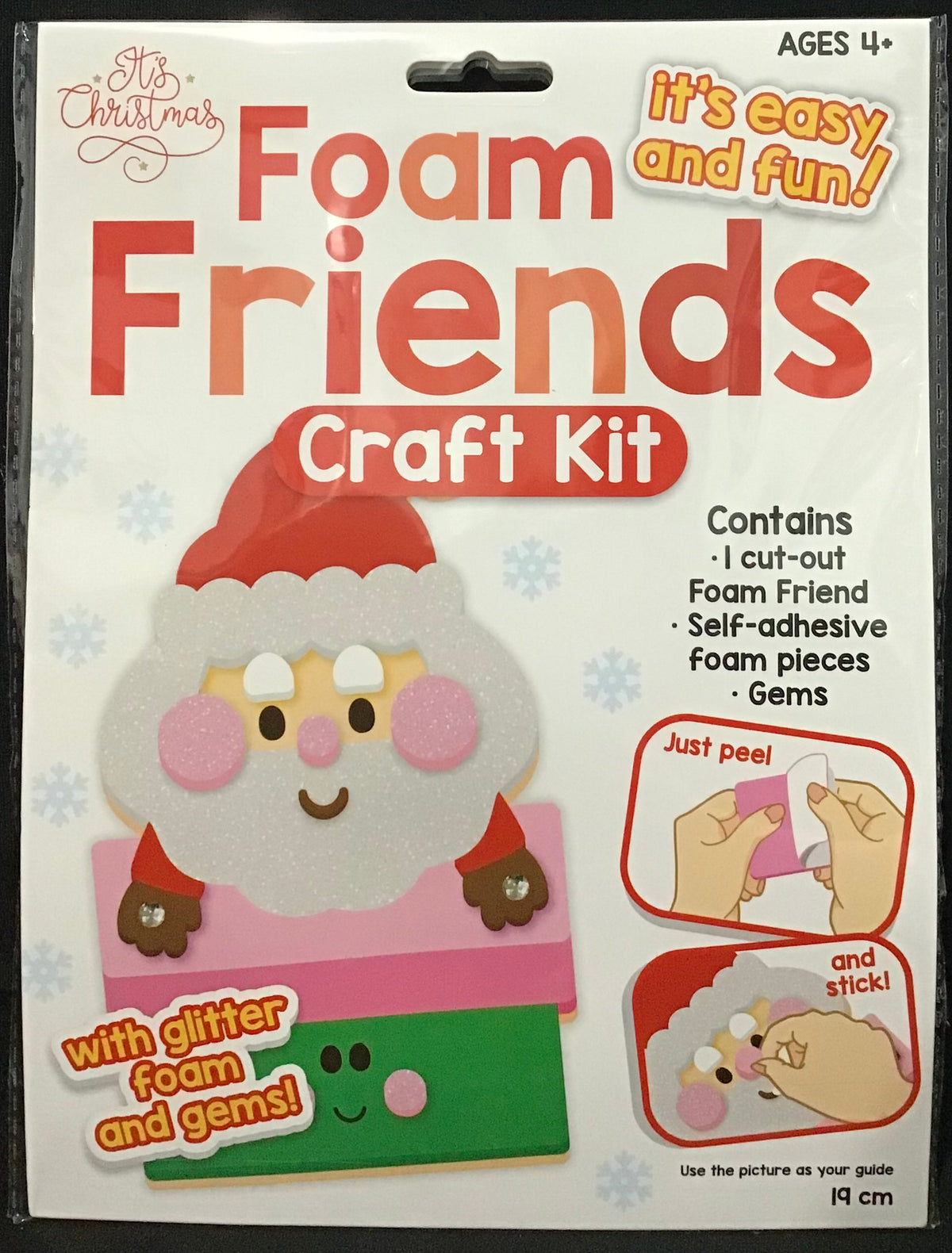 It’s Christmas Foam Friends Craft Kit - Santa with Gift - Makes 1