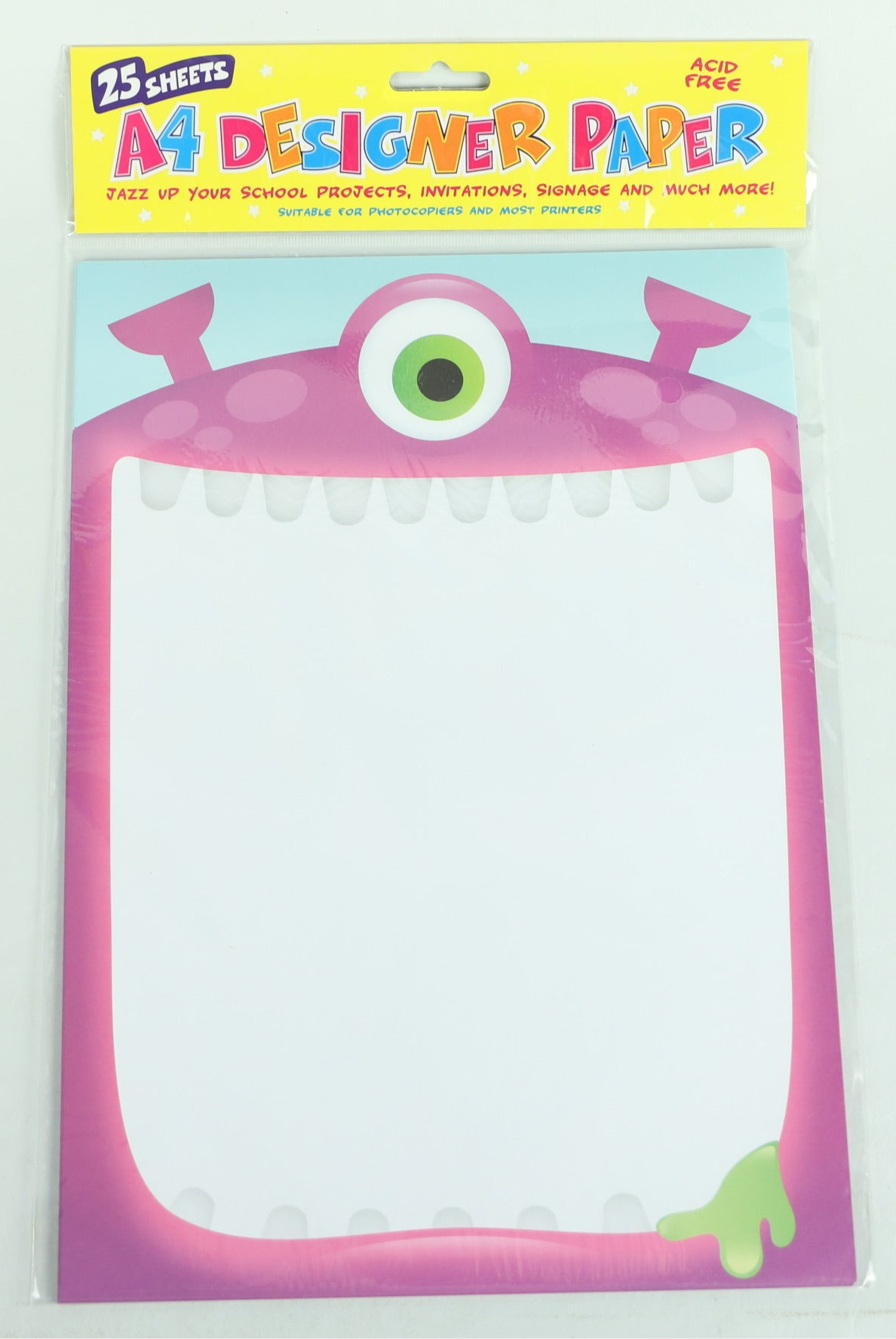 A4 Designer Paper - Monster - 25 Sheets