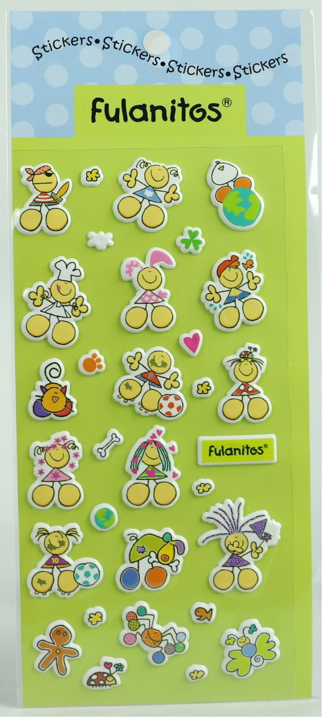 Puffy Stickers - Fulanitos Theme - 31 pc - Pack #6