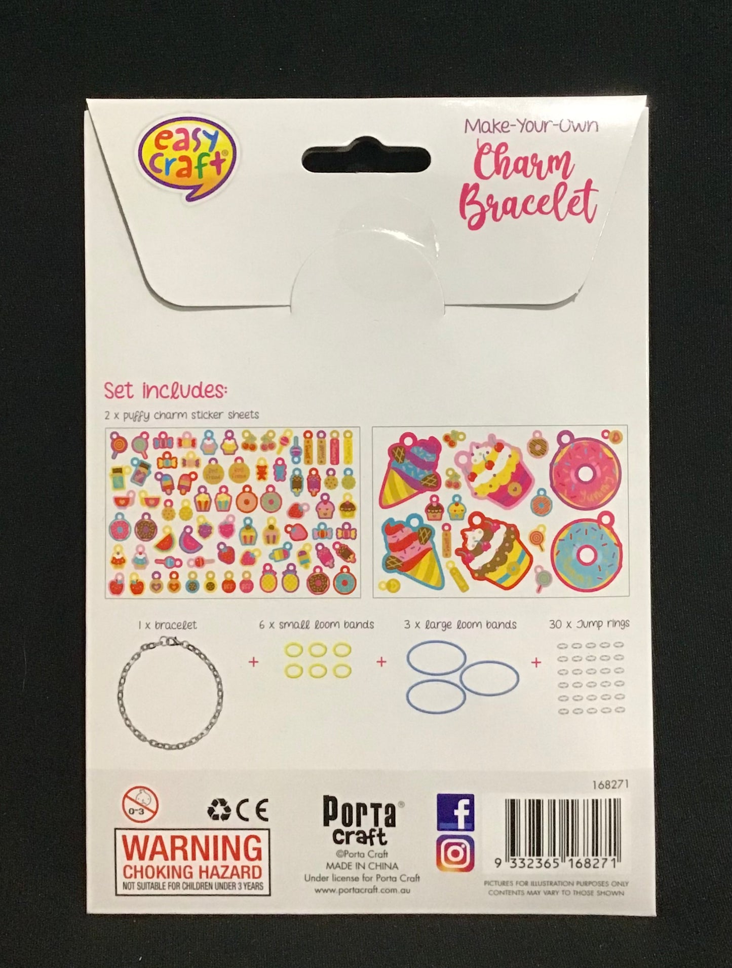 Make-Your-Own - Charm Bracelet - Sweets/Fruit - Over 30 charms