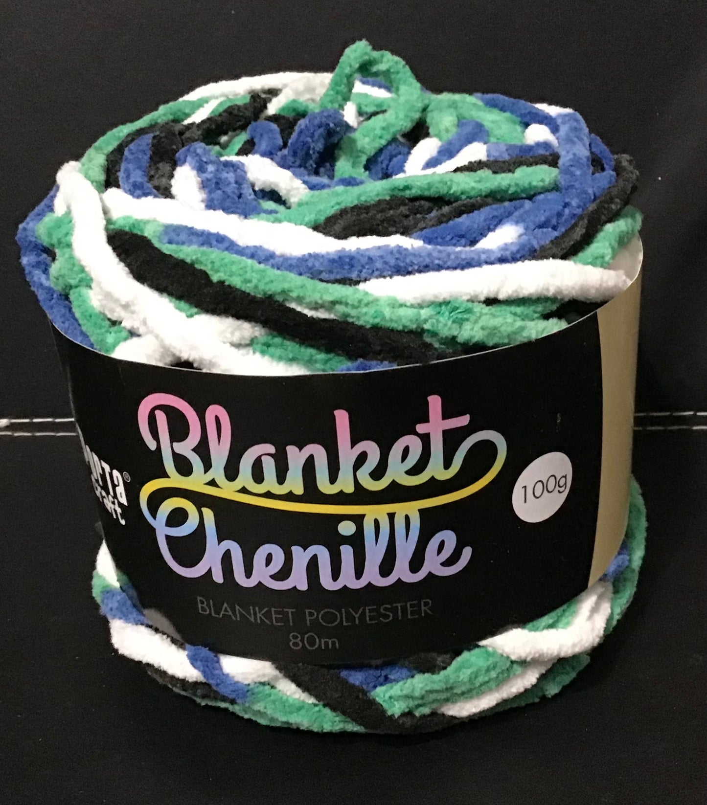Blanket Chenille - Blanket Polyester Wool 80m - 100g - Multi Tsi