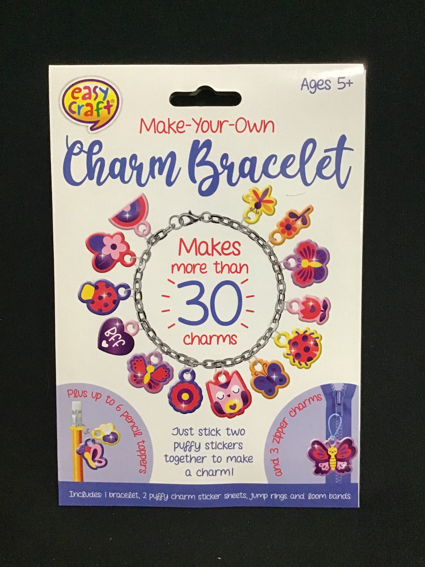 Make-Your-Own - Charm Bracelet - Flowers/Butterflies/Bff - Over 30 charms