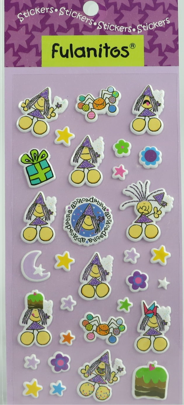 Puffy Stickers - Fulanitos Theme - Abracadabra - 31 pc - Pack #5