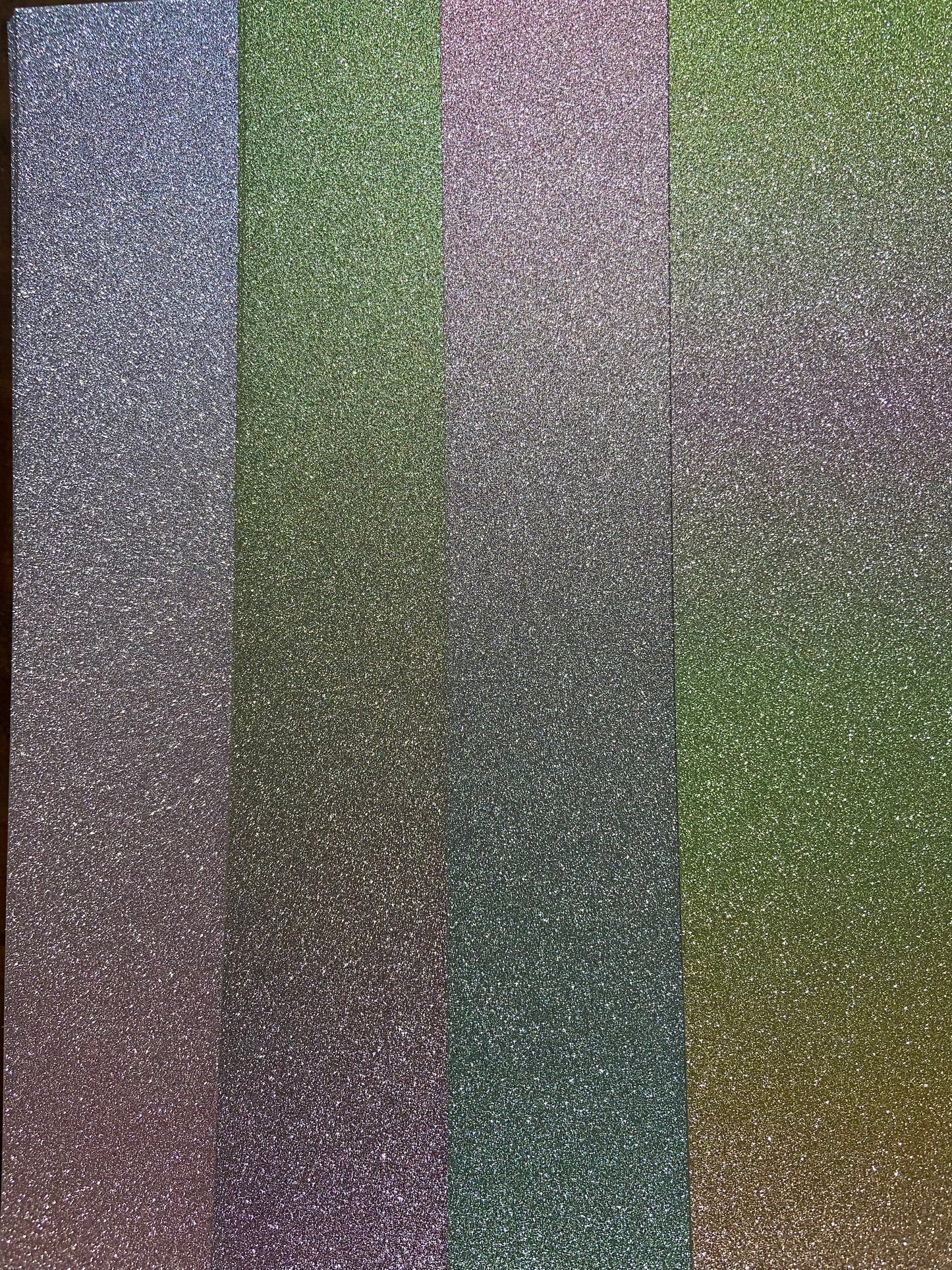 Ombré Glitter A4 Cardstock - 4 Sheets