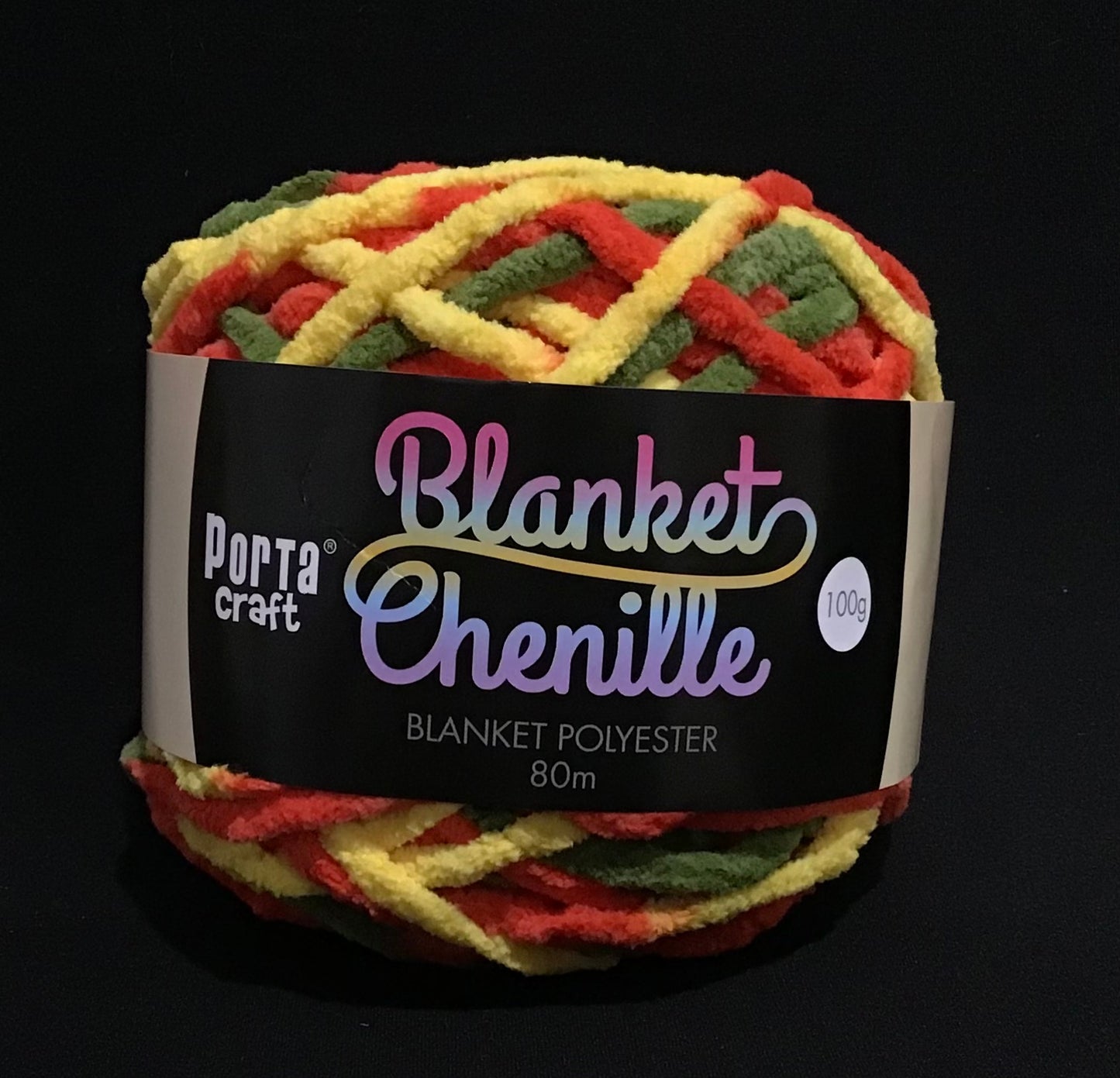 Blanket Chenille - Blanket Polyester Wool 80m - 100g - Multi Citrus