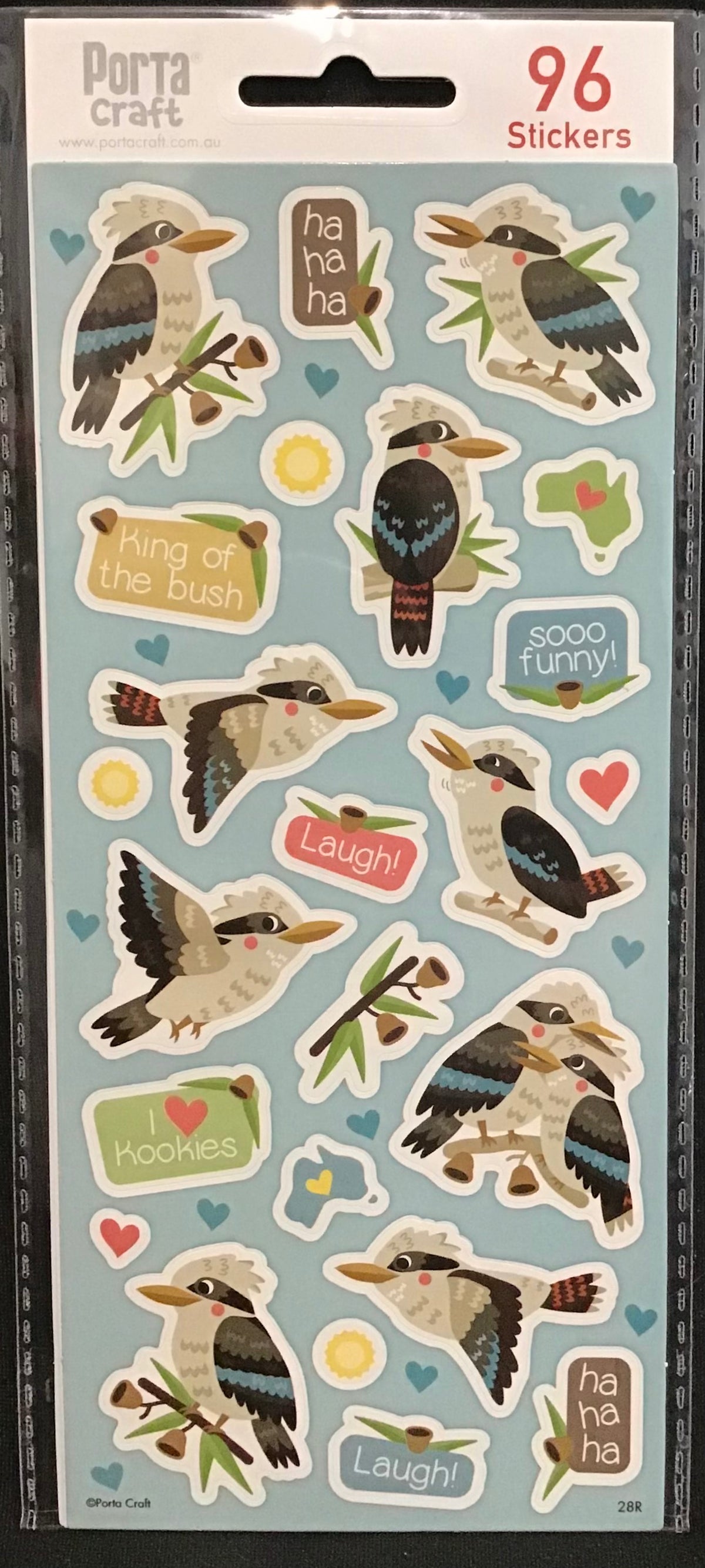 Kookaburra Bush Theme Stickers - 96pack