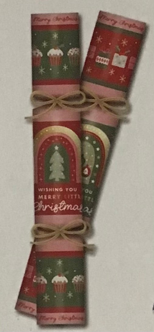 Christmas DIY Cracker Bon Bons - Tree & Cakes Theme - 6 per pk