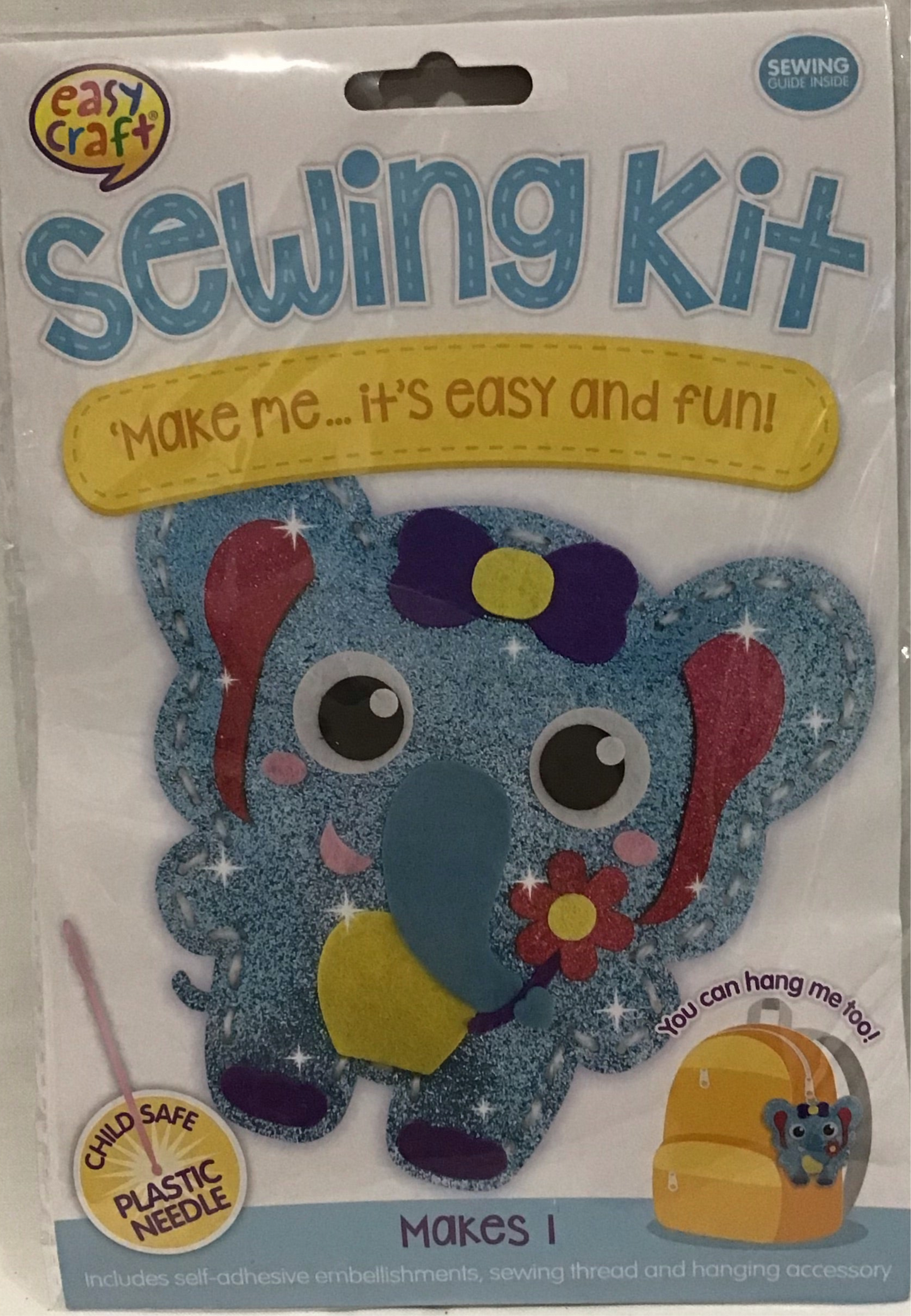 Sewing Kit - Elephant - Plastic needle included