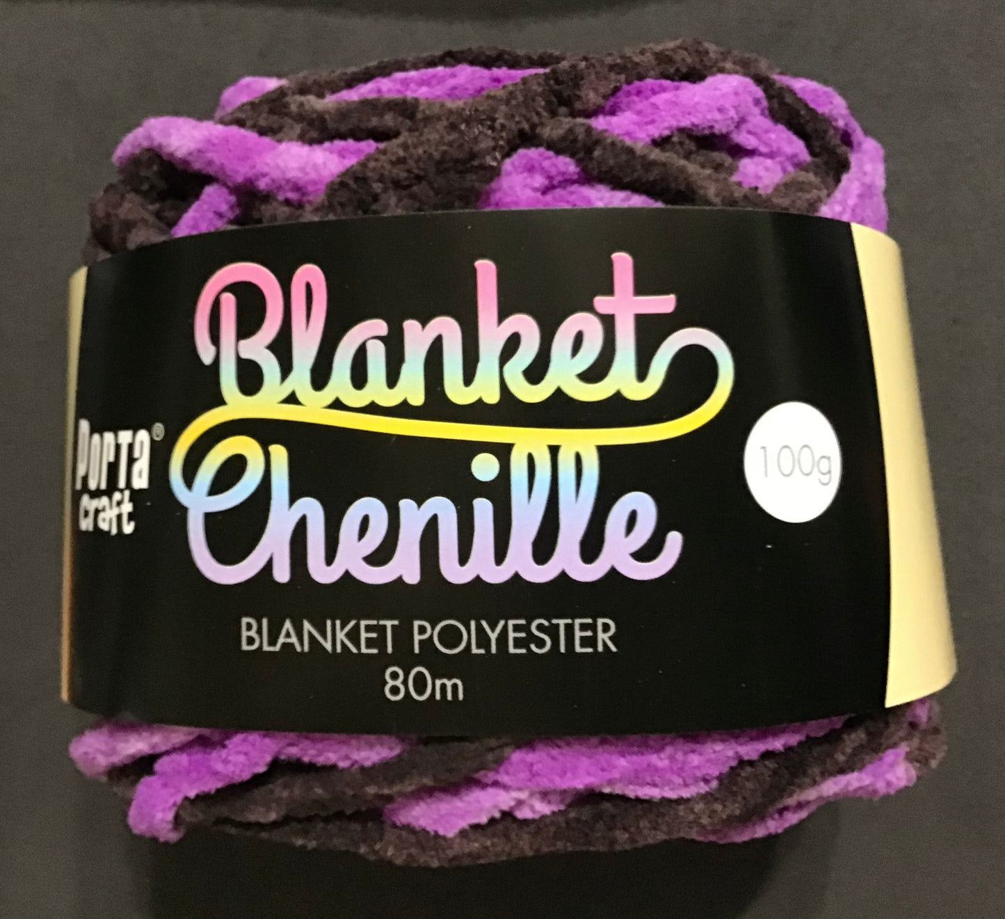 Blanket Chenille - Blanket Polyester Wool 80m - 100g - Multi Purple Sleepy Sky