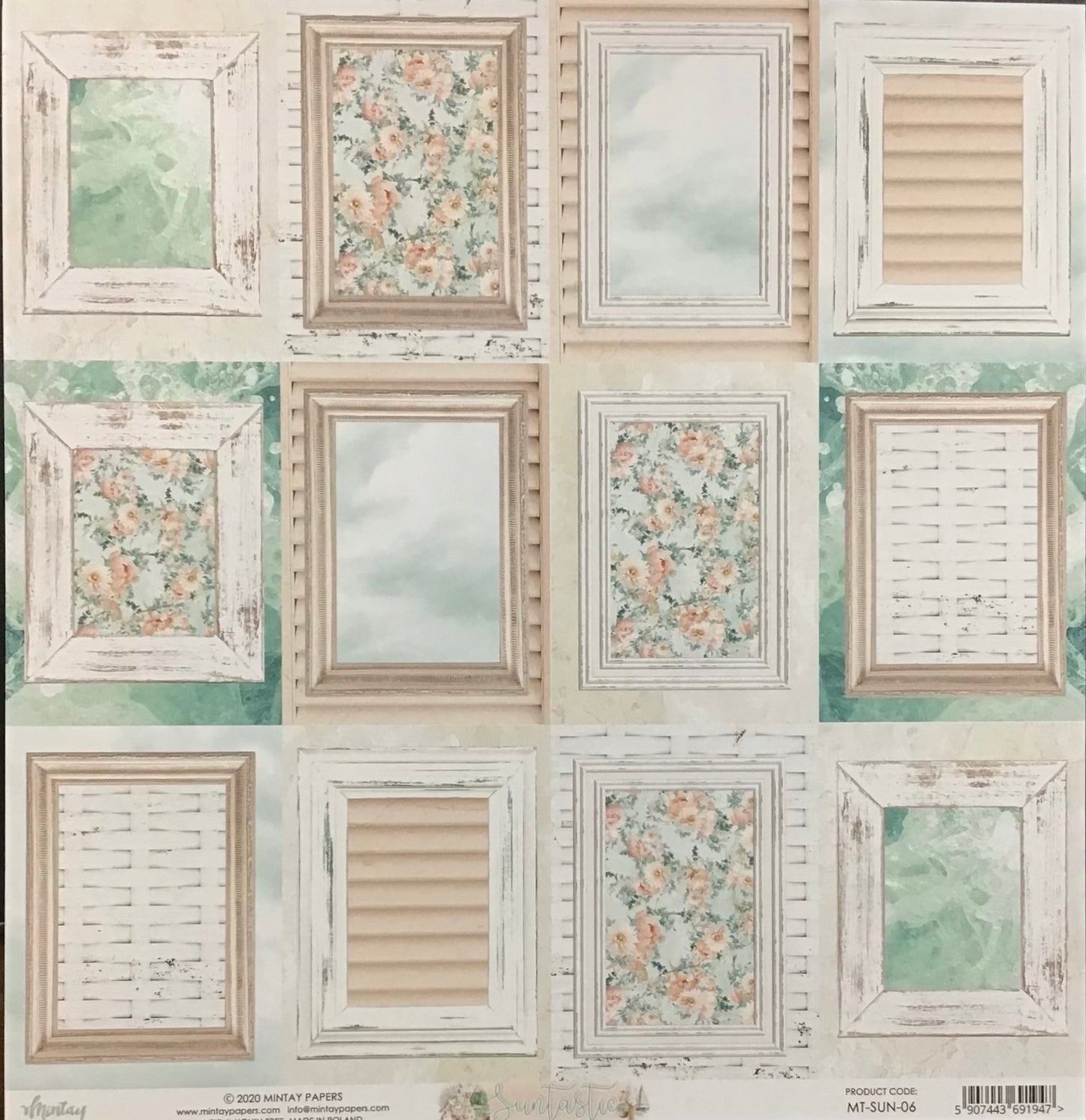 Mintay - Suntastic - 1x Double sided sheet - 30.5x30.5cm