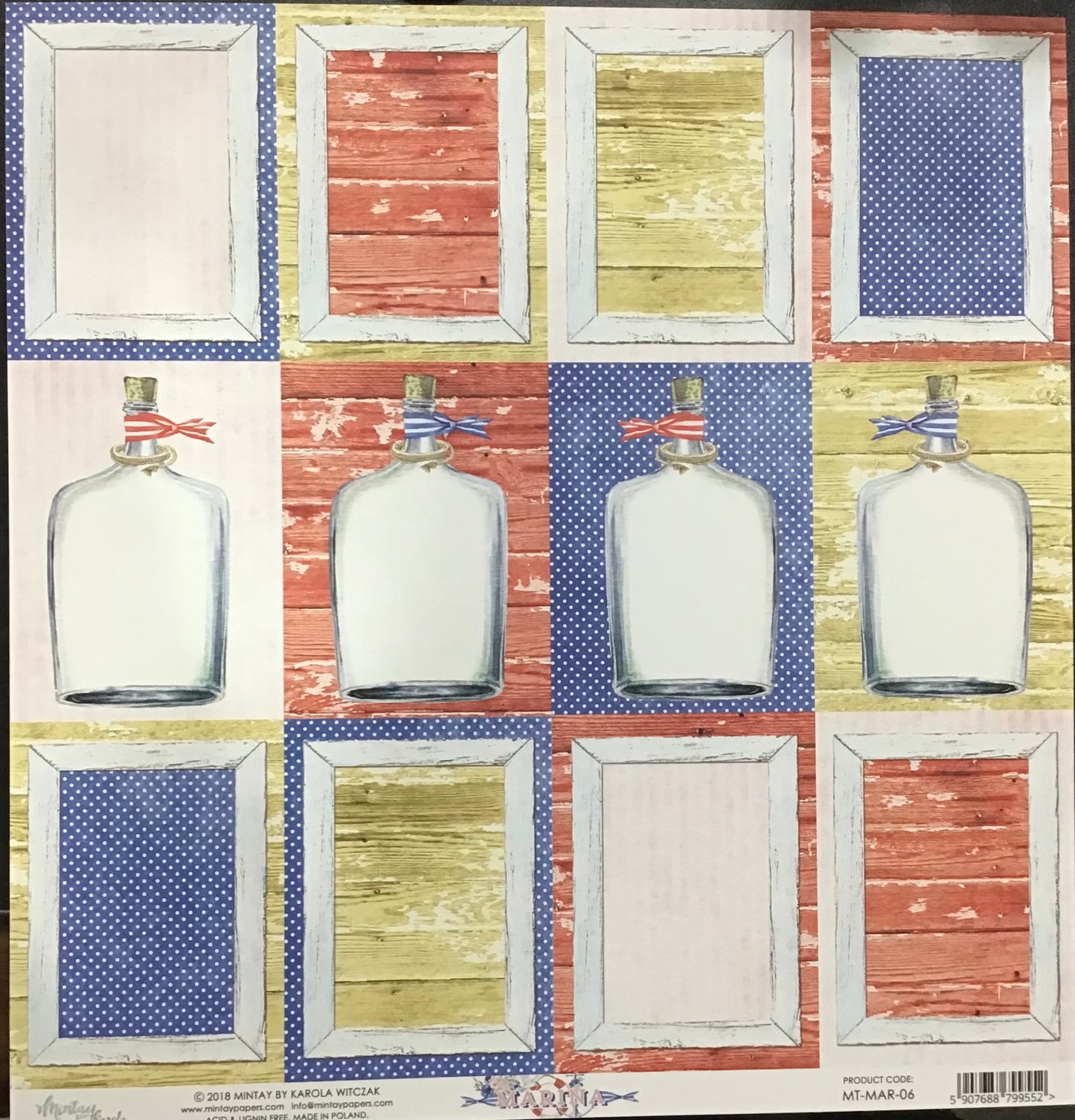Mintay - Marina - 1x Double sided sheet - 30.5x30.5cm