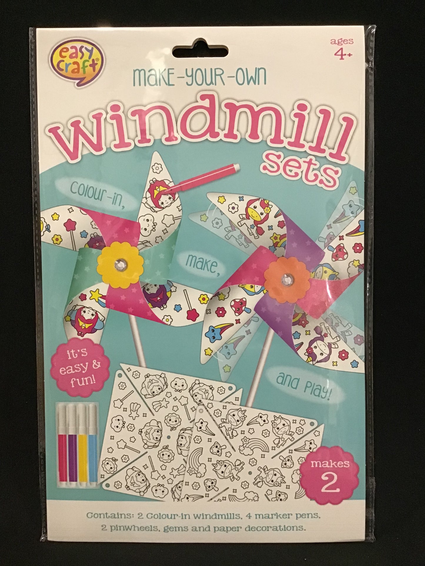 Make Your Own Windmills - Unicorns/Princesses