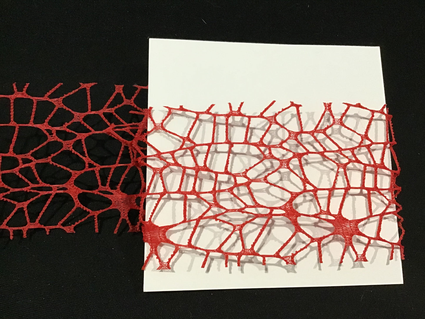 Ribbon Spider Mesh - Red - 2m x 6cm