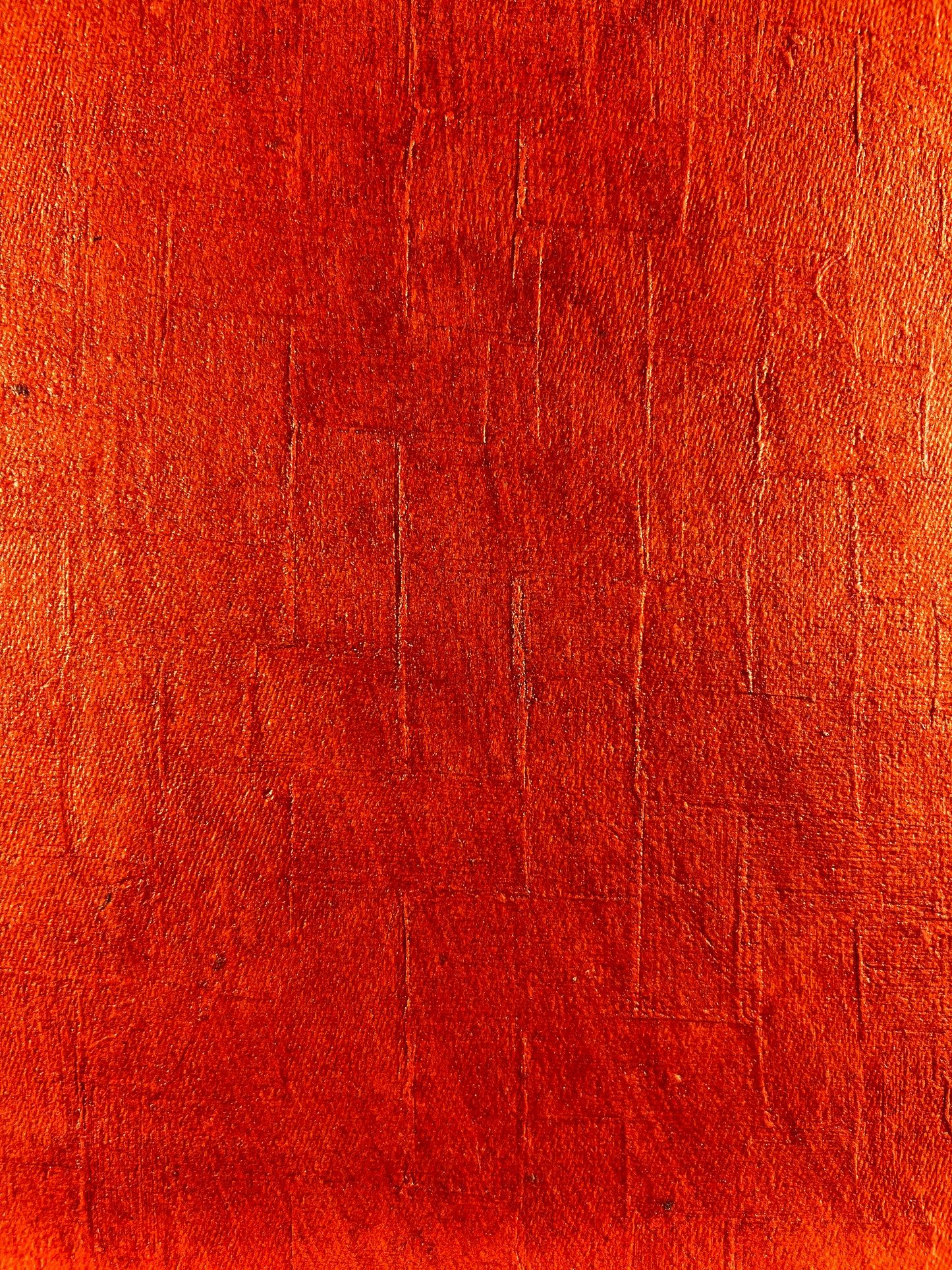 Handmade Paper - 1 x Weave Design - Orange