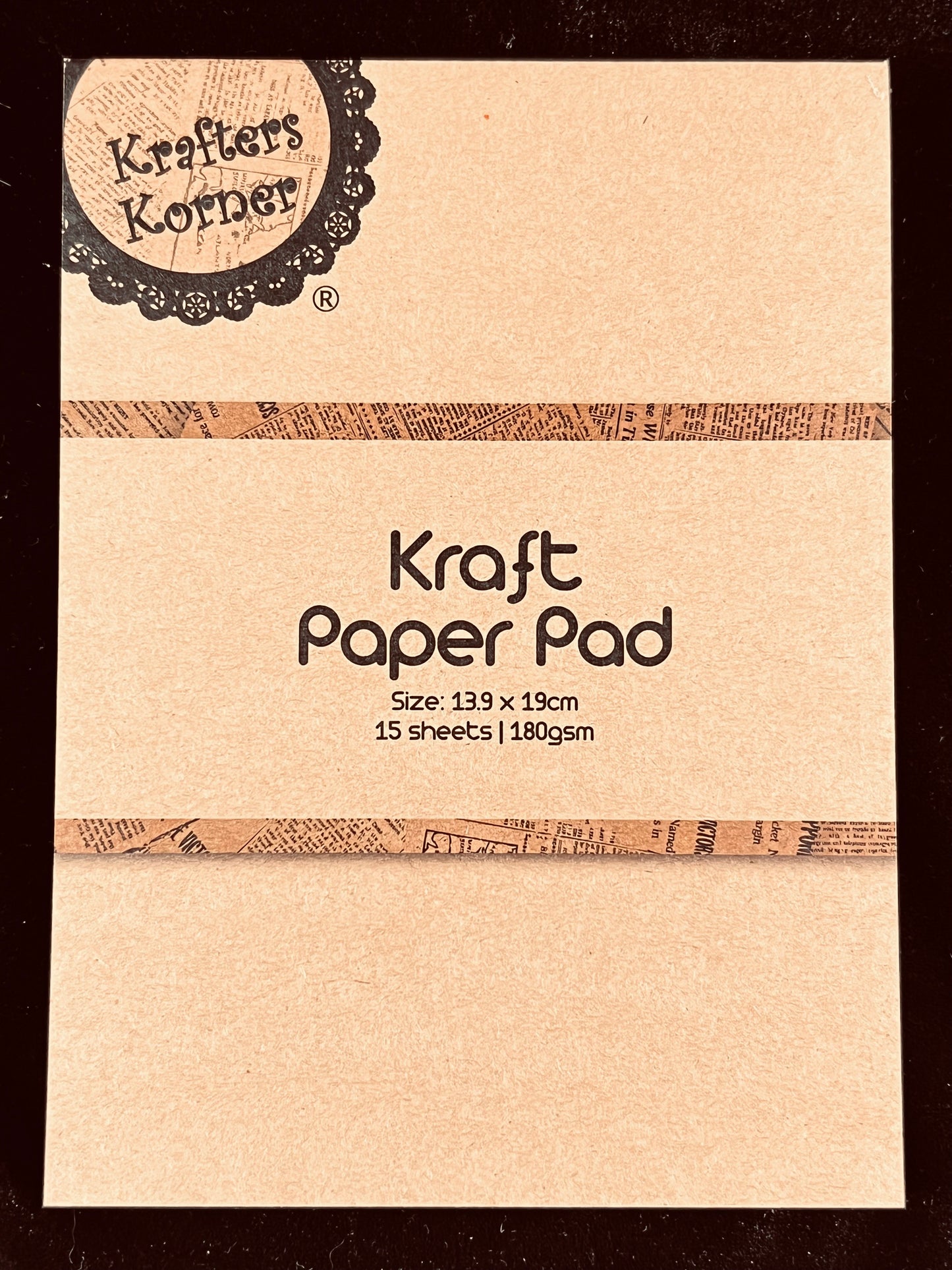 Kraft Paper Pad - 19 x 13.9cm - 15 Sheets 180gsm