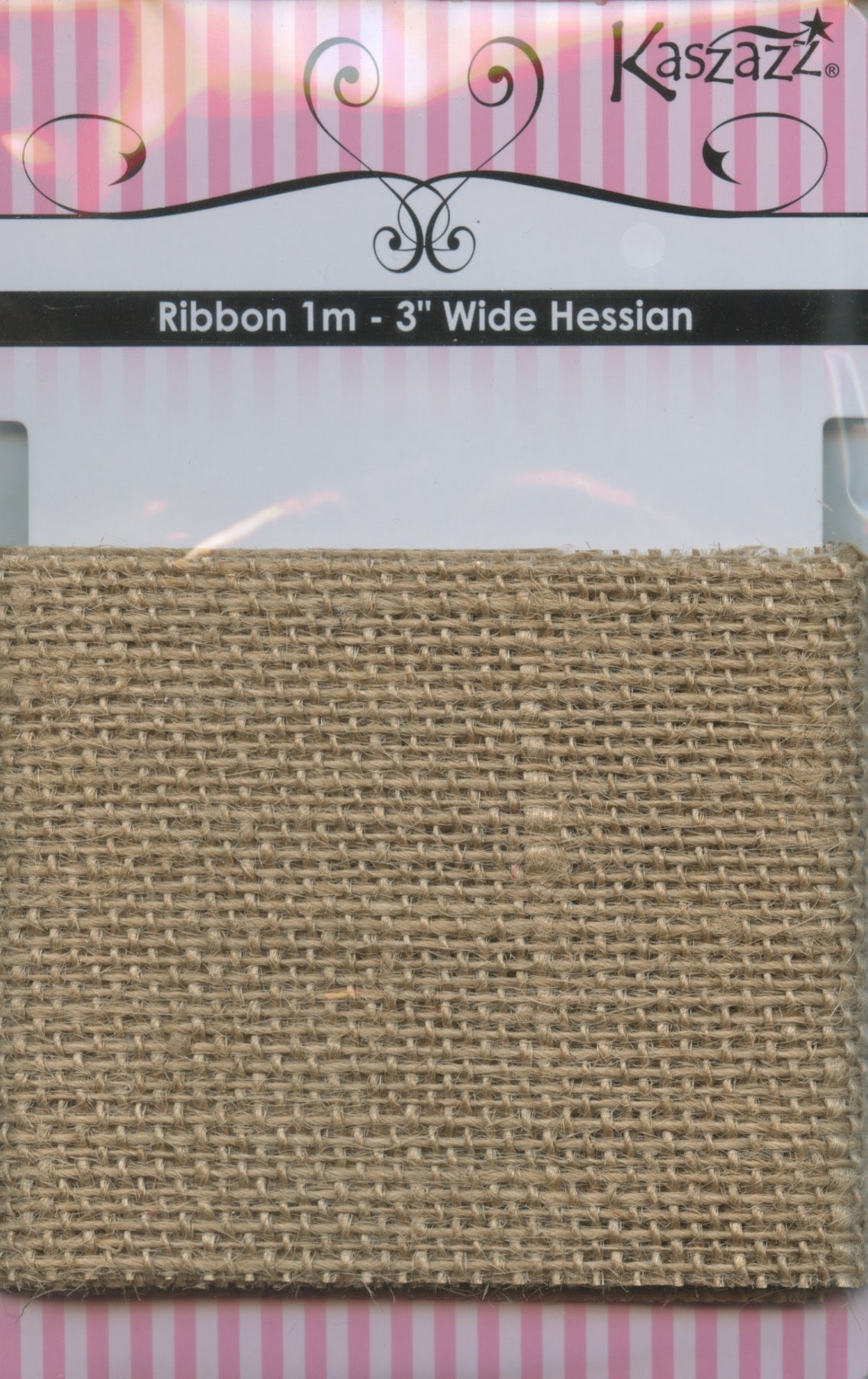 Hessian Ribbon - Natural - 8cm x 1m