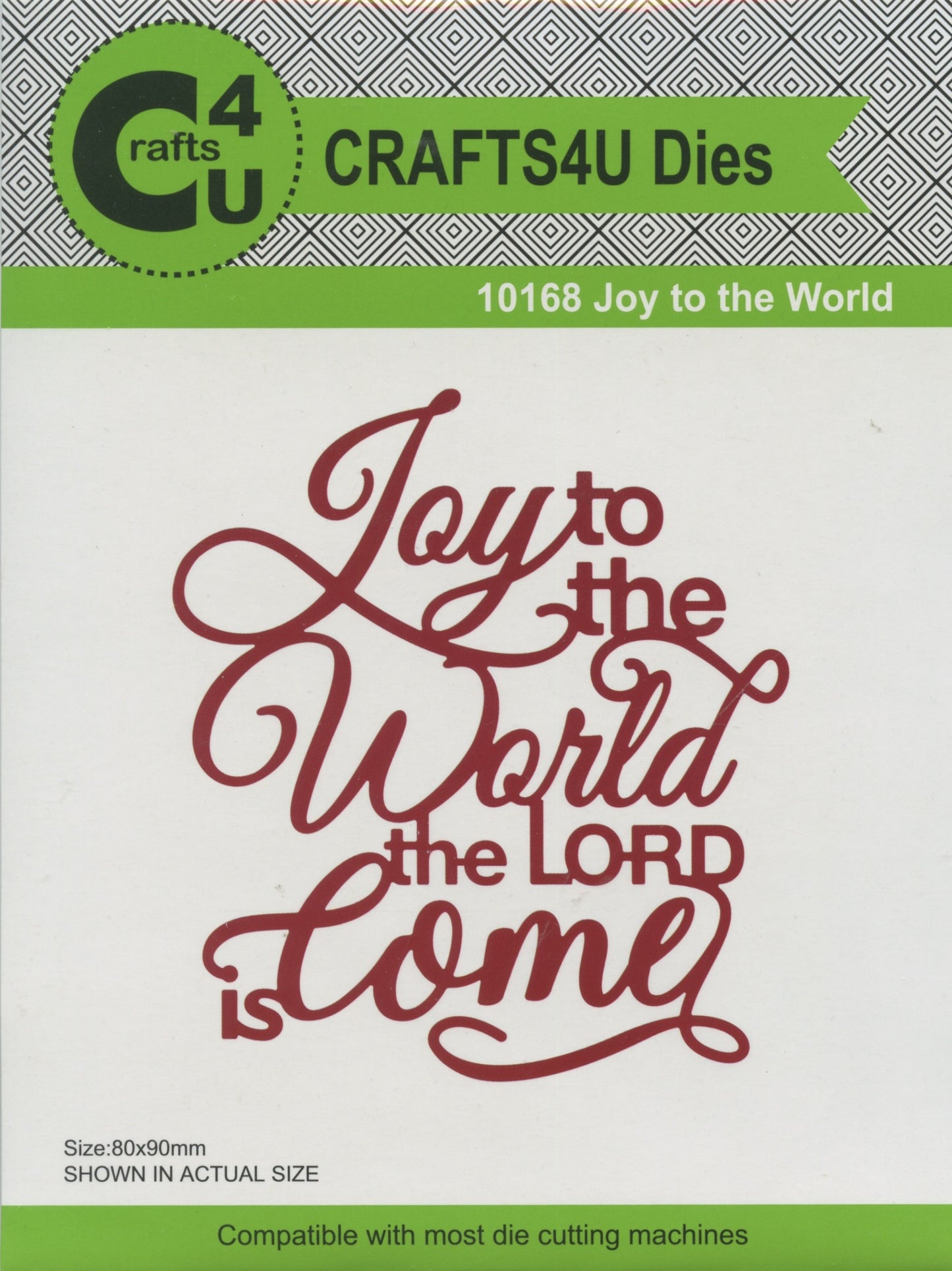 Christmas - Joy to the World Die - 80mm to 90mm