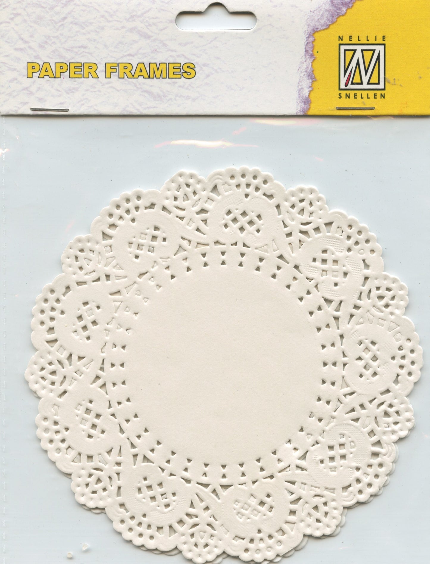 White Paper Craft Frames (Doilies) - 12.5 round - 12 pk