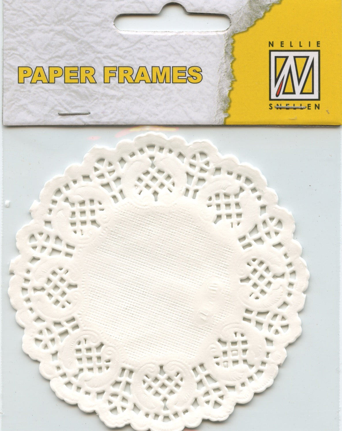 White Paper Craft Frames (Doilies) - Approx 8.5cm round - 12 pk