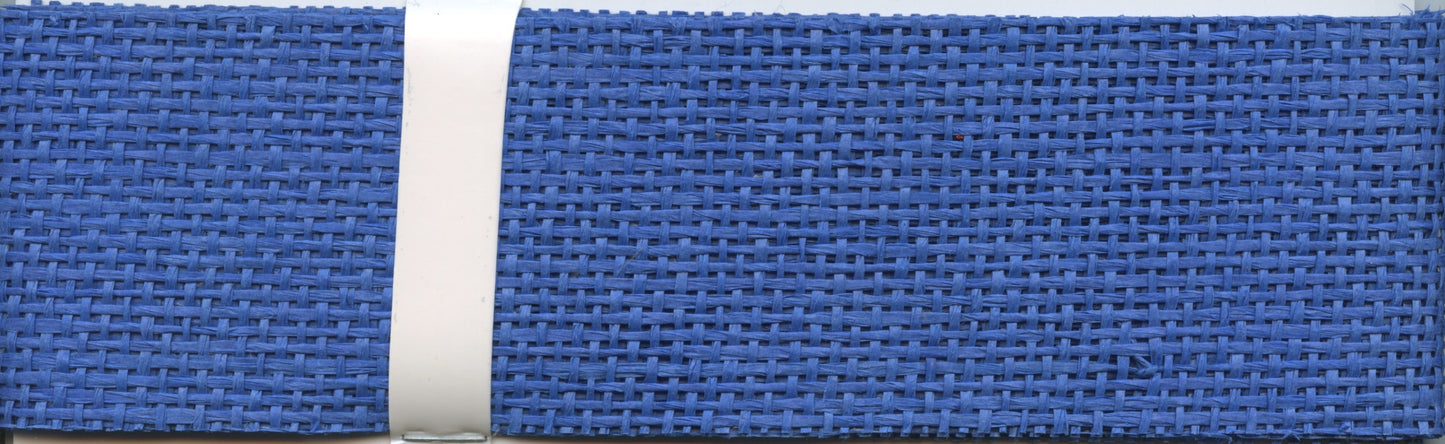 Woven Paper Ribbon - 60mm x 2m - Blue