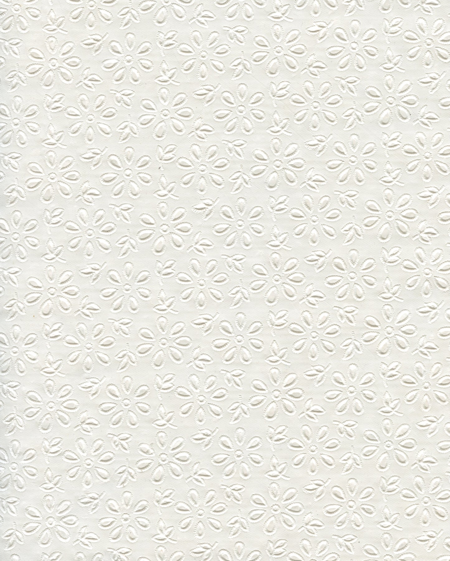 Specialty Paper 1 x A4 Embossed Daisy - White