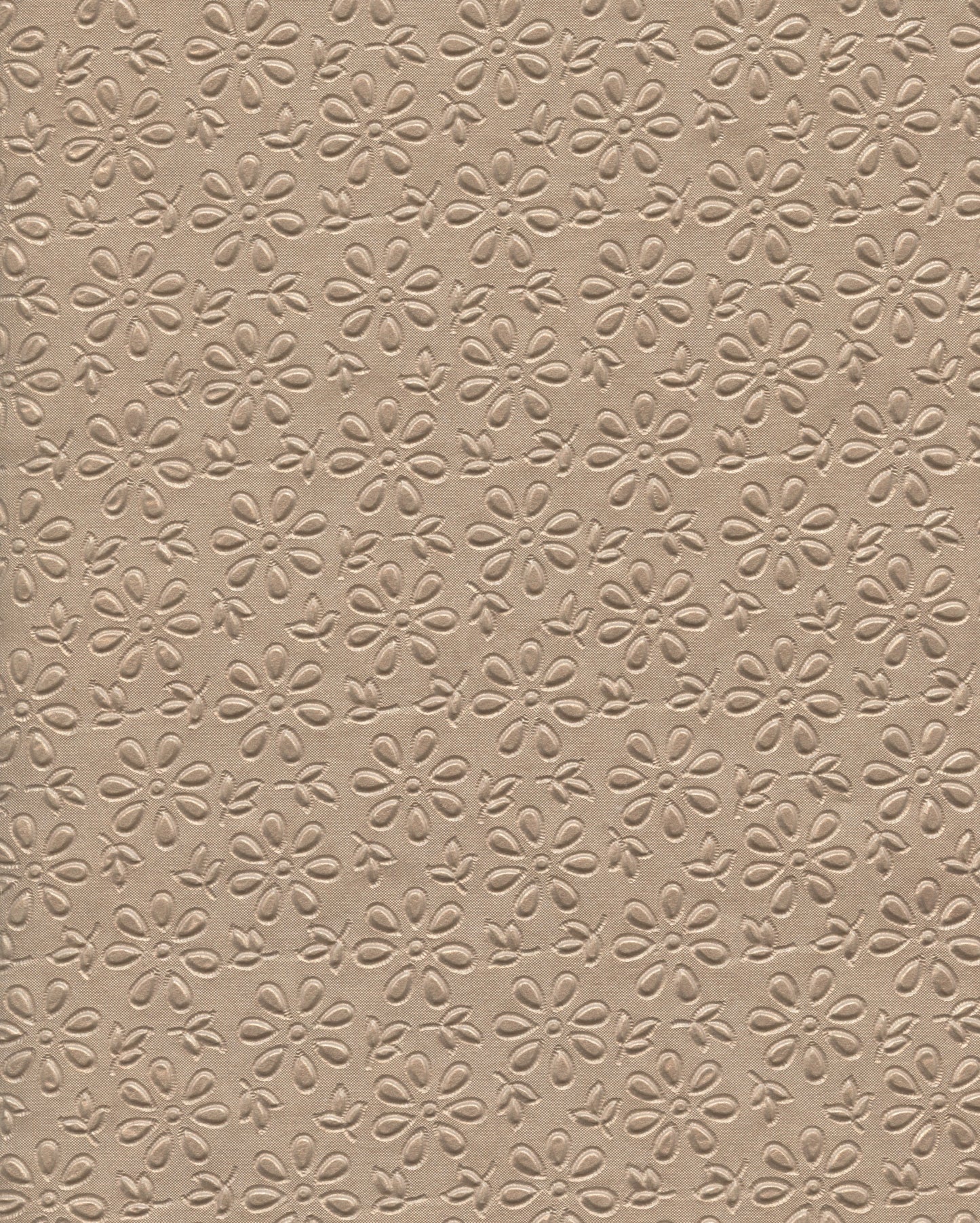 Specialty Paper 1 x A4 Embossed Daisy - Soft Gold