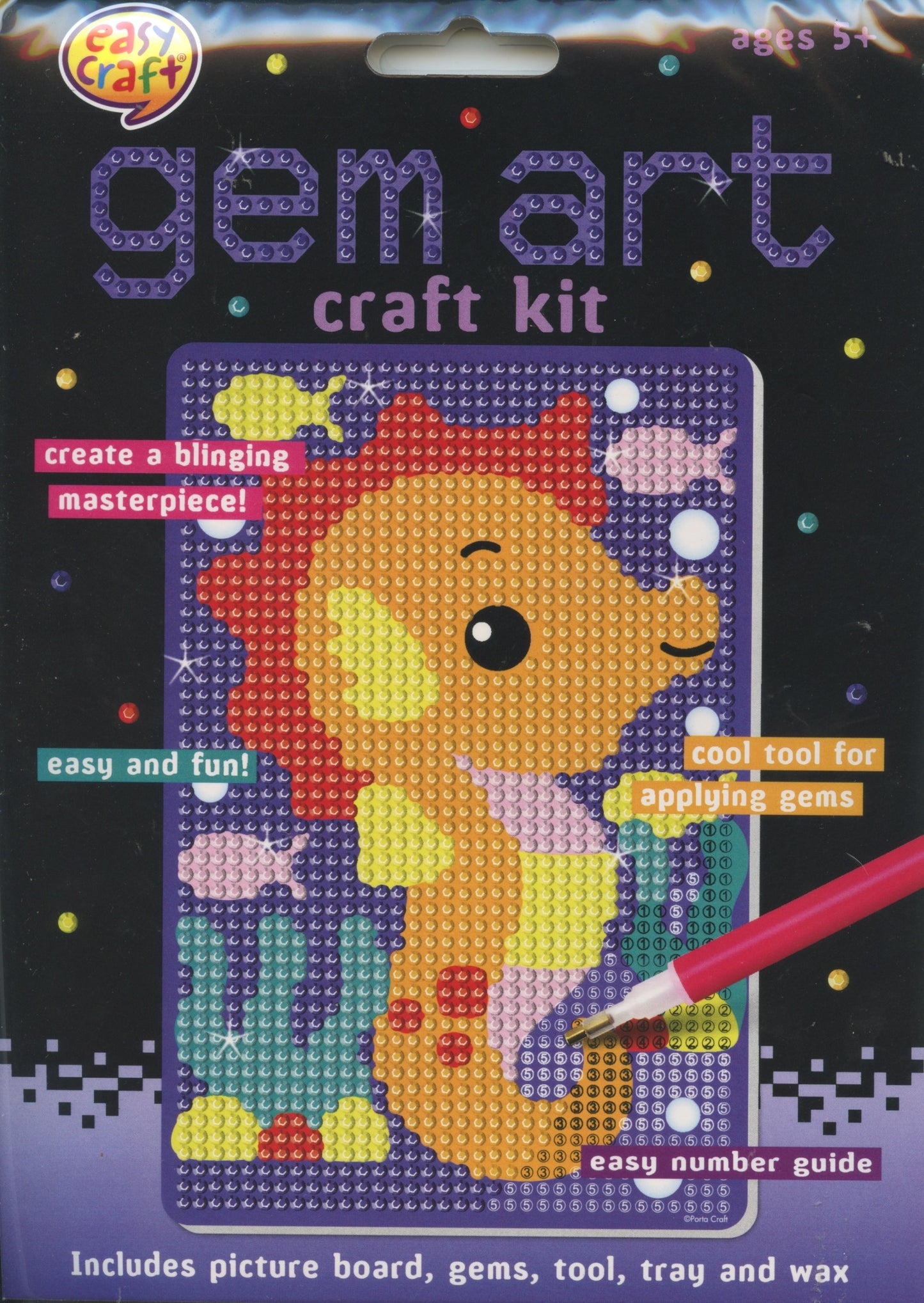 Gem Art Craft Kit - Sea Horse