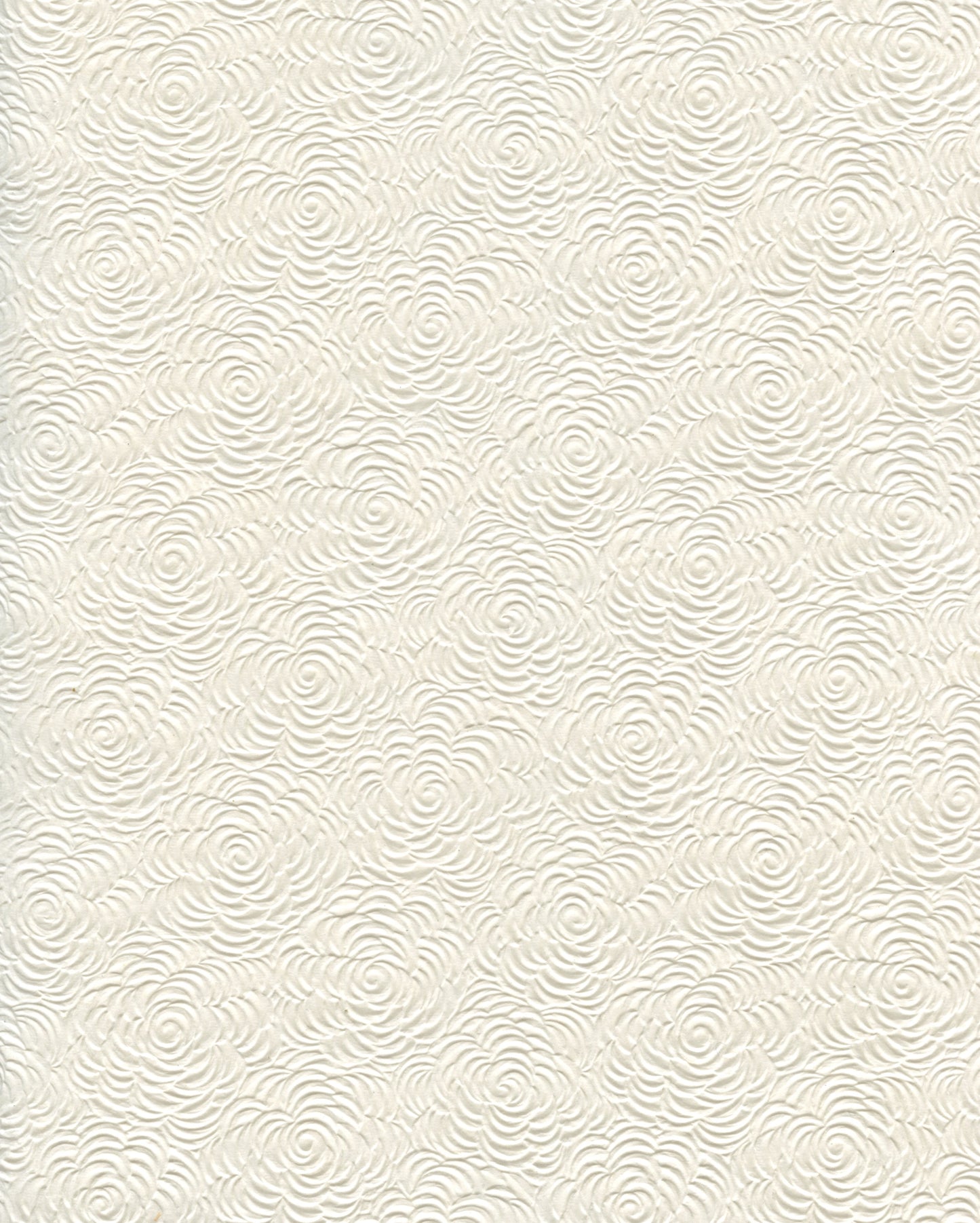 Specialty Paper 1 x A4 Embossed Handmade Floret - Off White