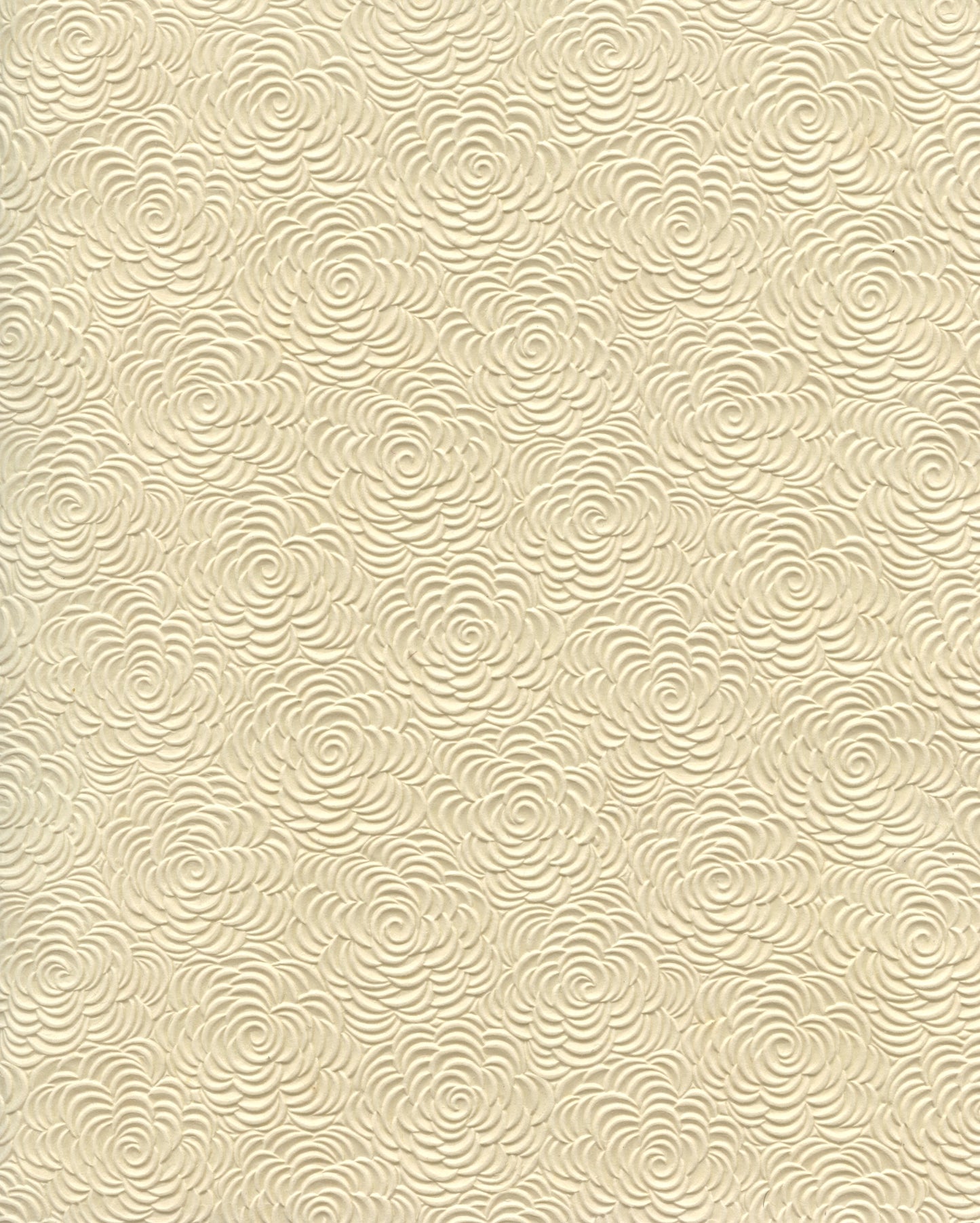 Specialty Paper 1 x A4 Embossed Handmade Floret - Ivory