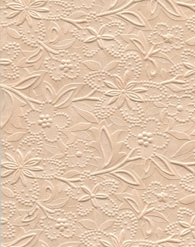 Specialty Paper 1 x Handmade A4 Embossed Apricot Spring Flower Paper