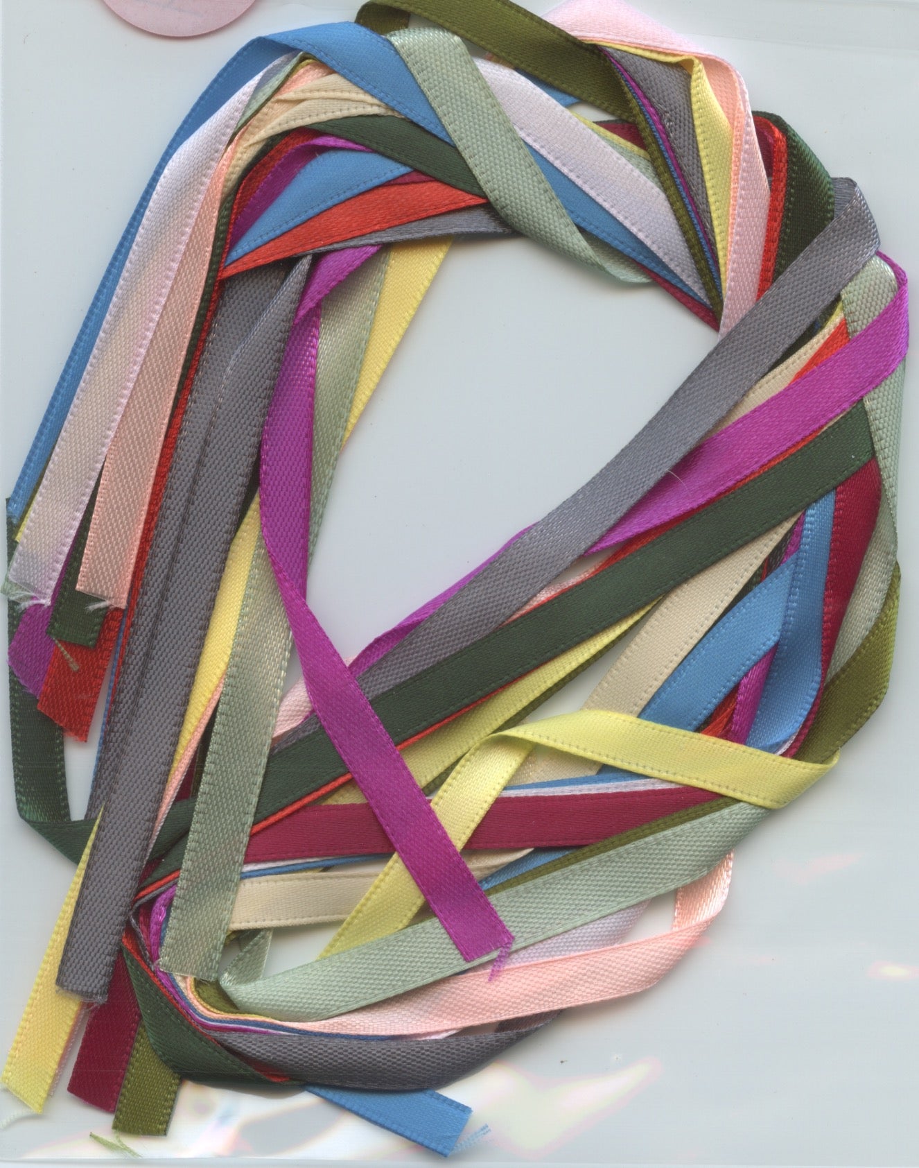 Craft Ribbon - 12 x .60cm lengths - 6mm Assorted colours - Pack #4A