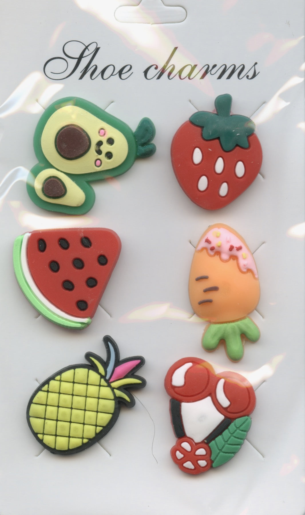 Shoe Charms - Summer Fruits - 6pc