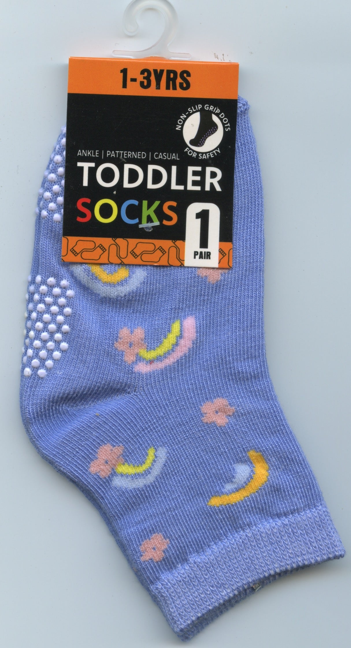 Toddler Socks - 1-3 Yrs - Rainbow - 1 pair