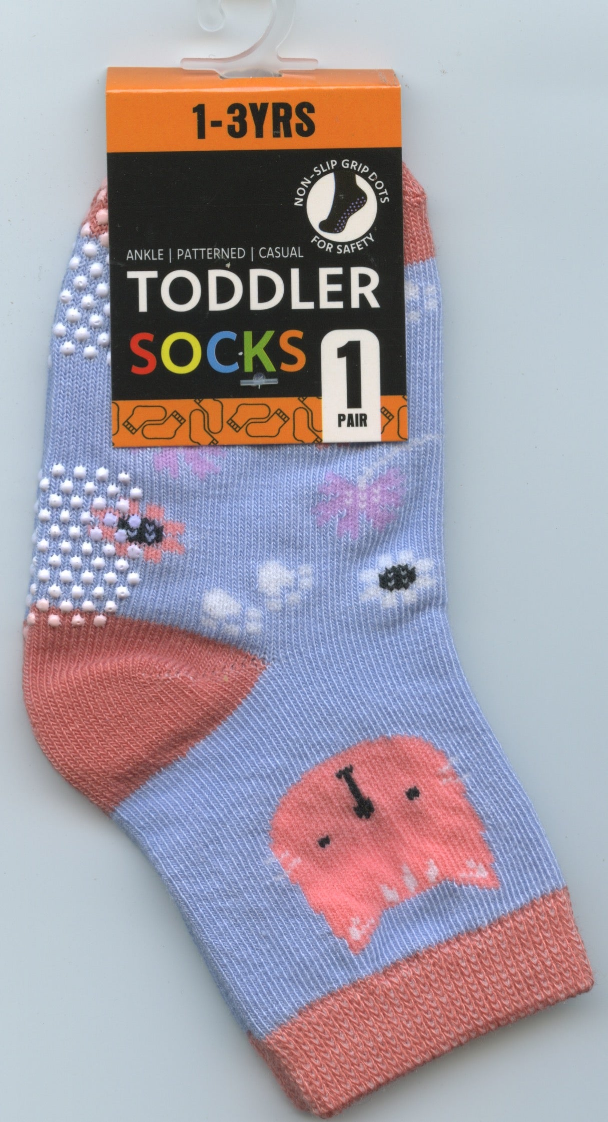 Toddler Socks - 1-3 Yrs - Cat - 1 pair