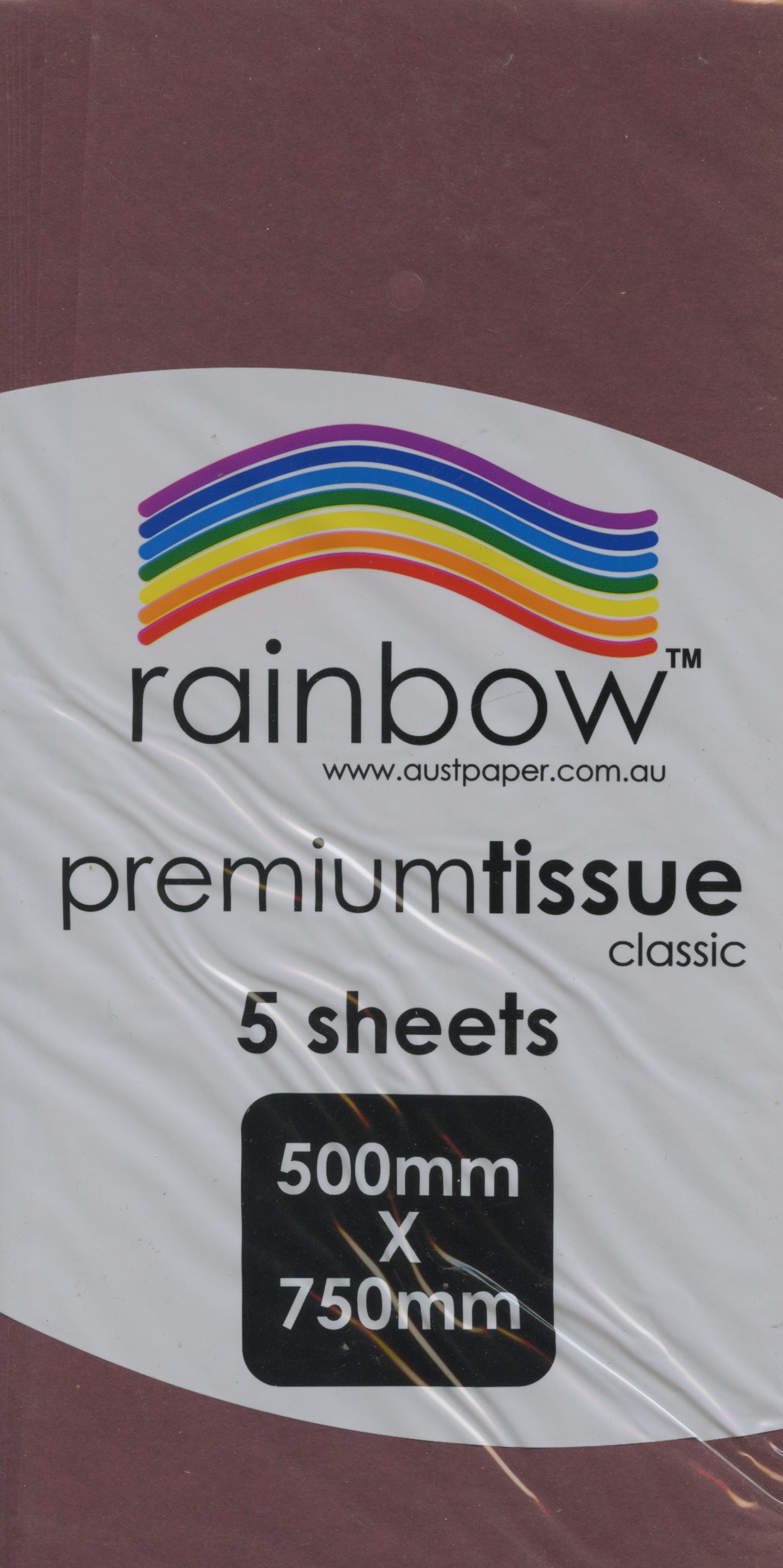 Premium Tissue Paper Classic Magenta (Plum) 5 Pack - 750mm x 500mm