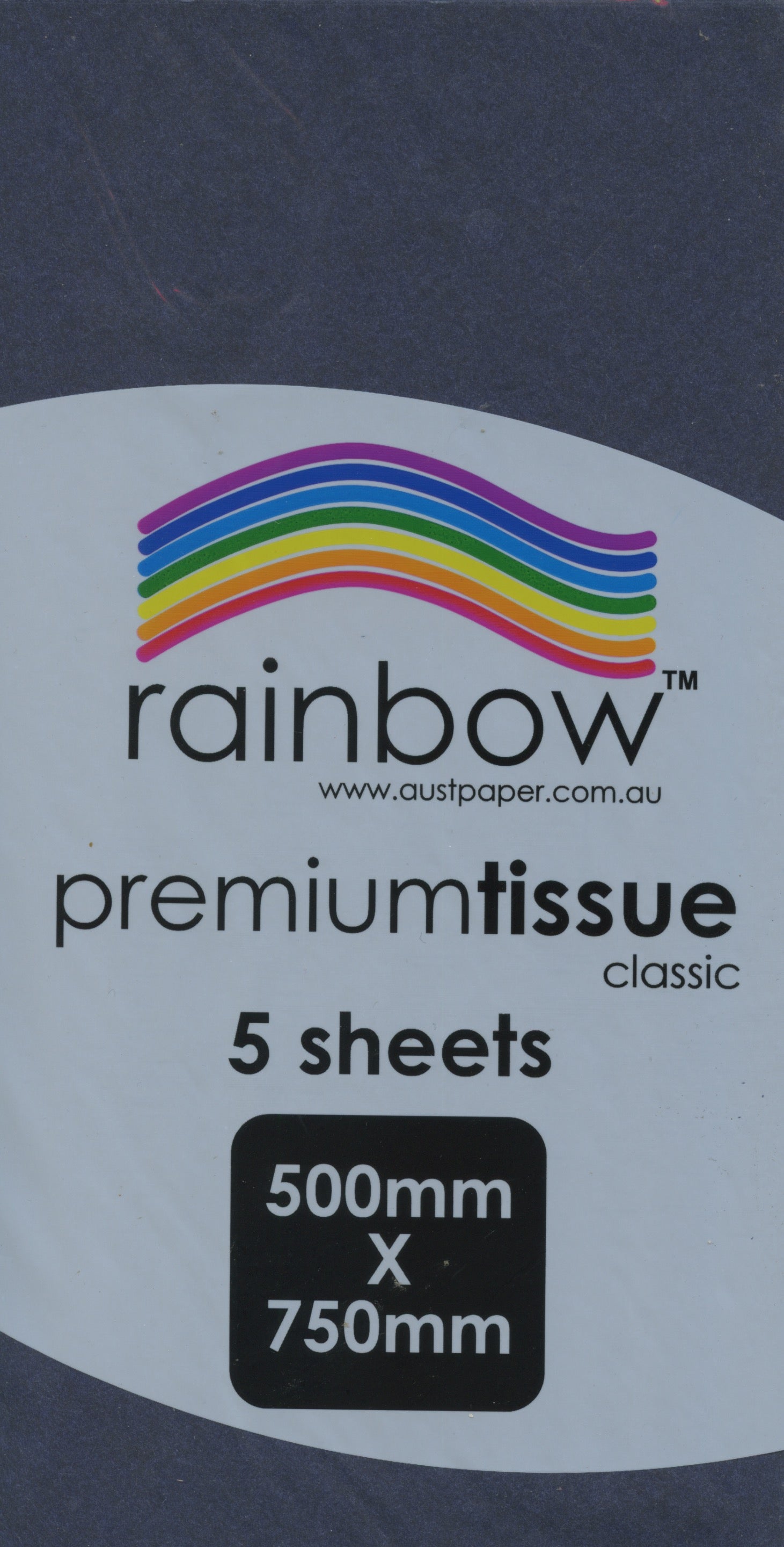 Premium Tissue Paper Classic Indigo Blue 5 Pack - 750mm x 500mm – The ...