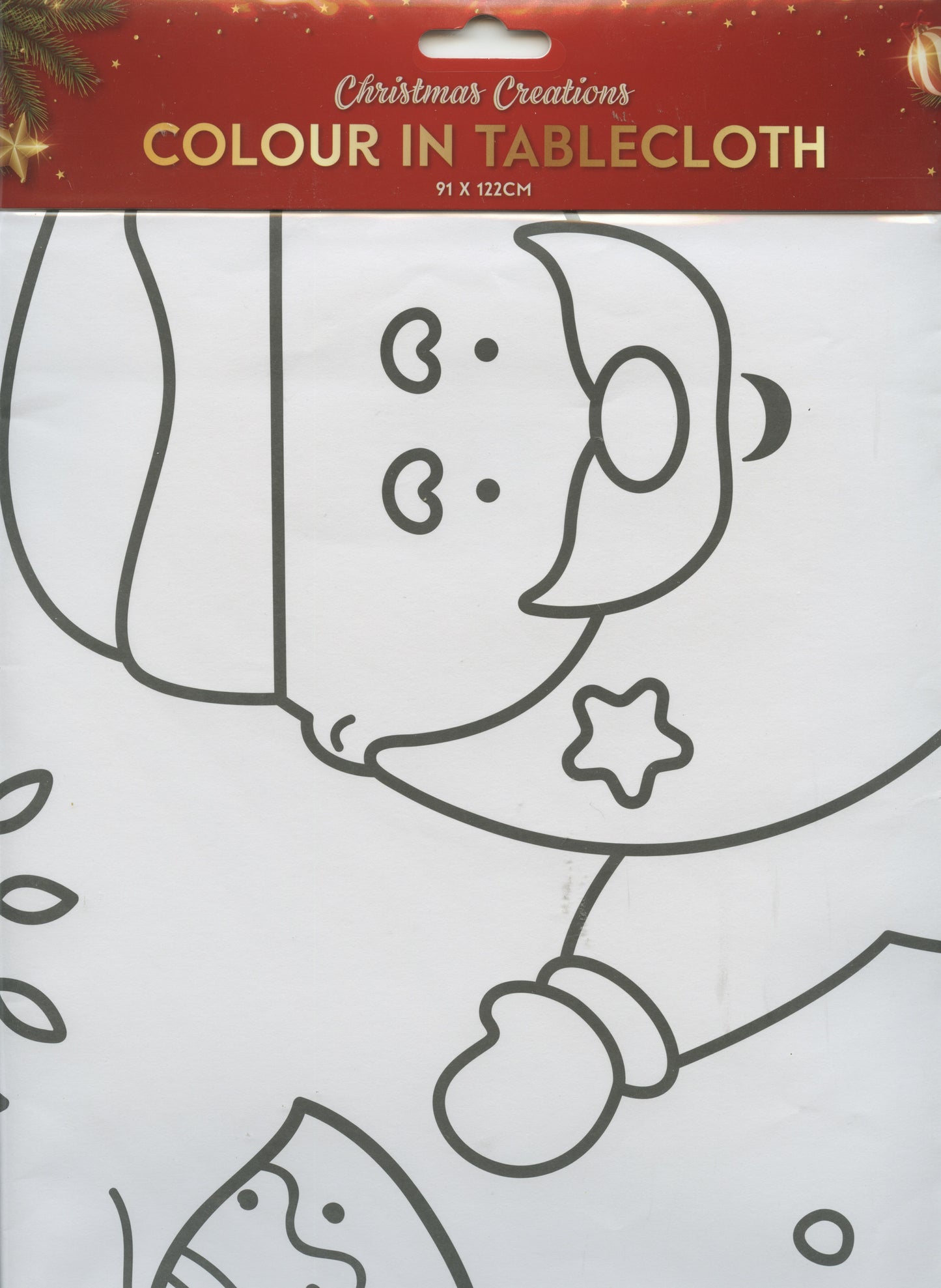 Christmas - Colour in Tablecloth - 91x122cm