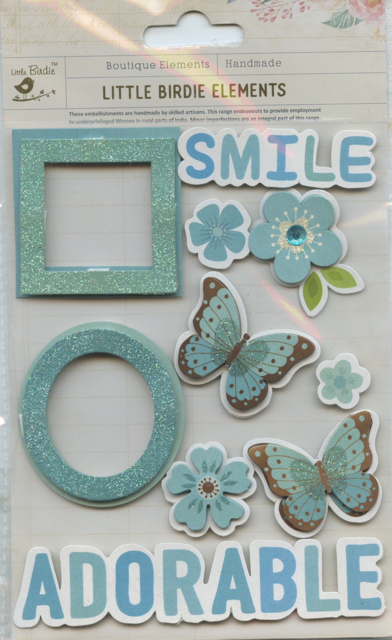 Little Birdie - Expressions - Maya Blue - 10 pc