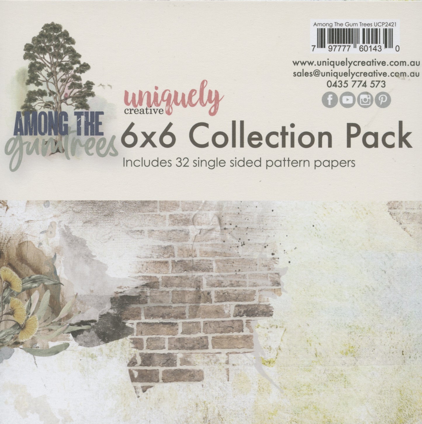Among the Gum Trees - 6x6 Collection Paper Pack - 32 Pattern Papers