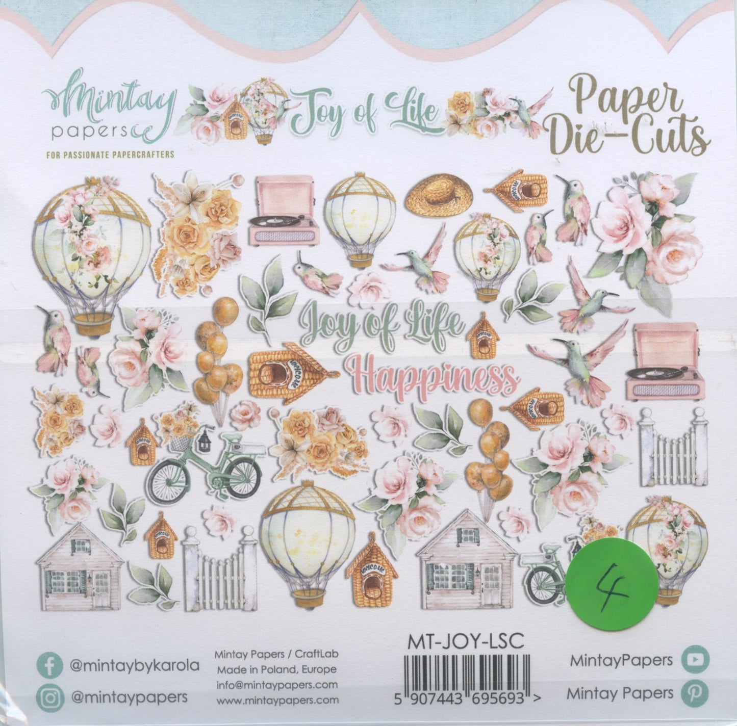Paper Die-Cuts - Joy of Life - pcs