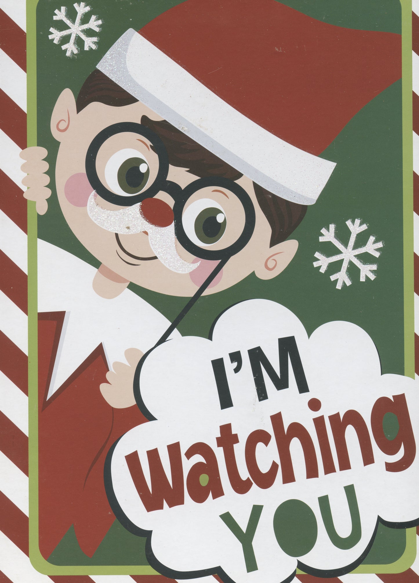 Elf Sign -I'm watching You - 23x32cm