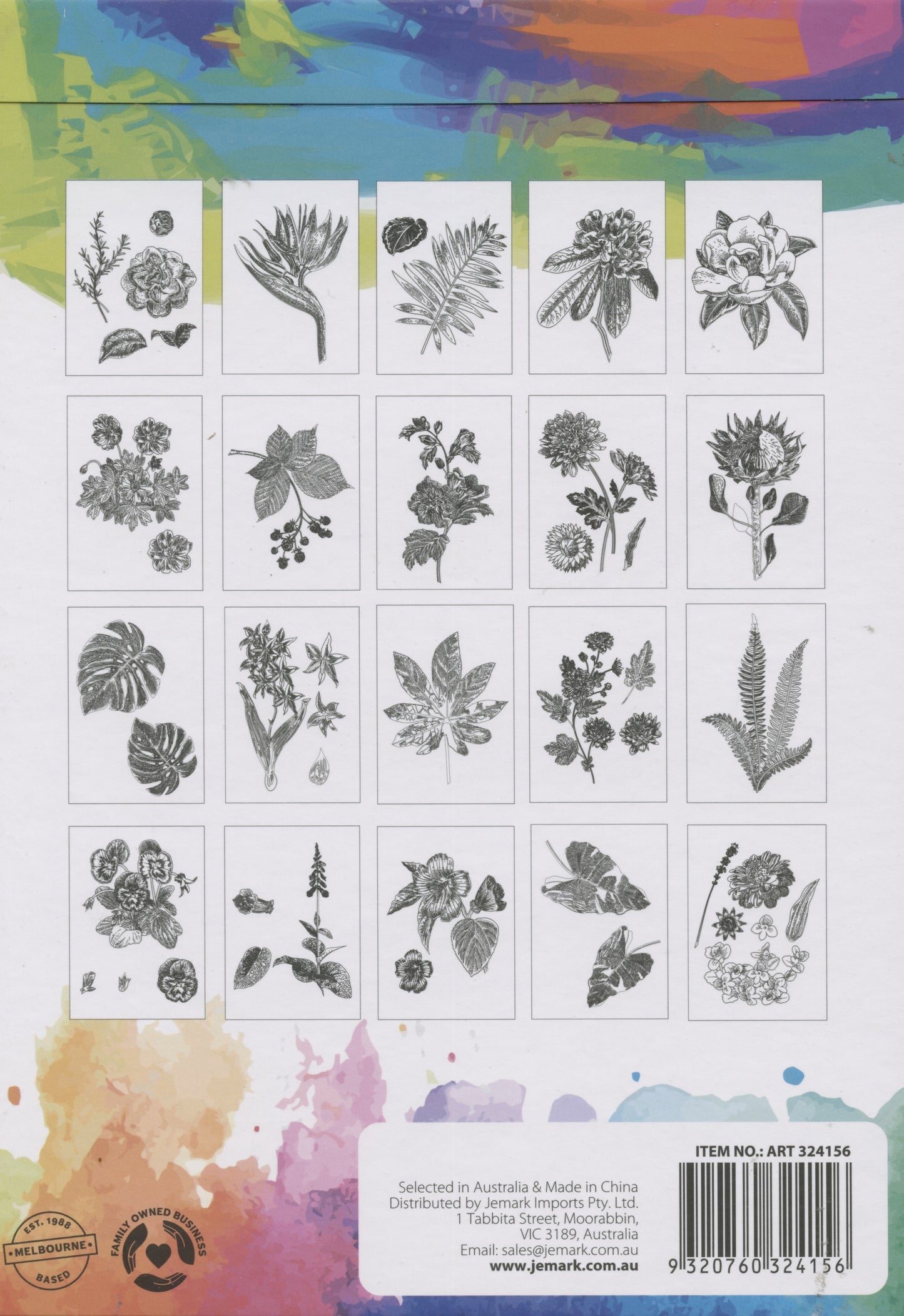 Printed A5 Watercolour Pad - 148x210mm - 20 designs