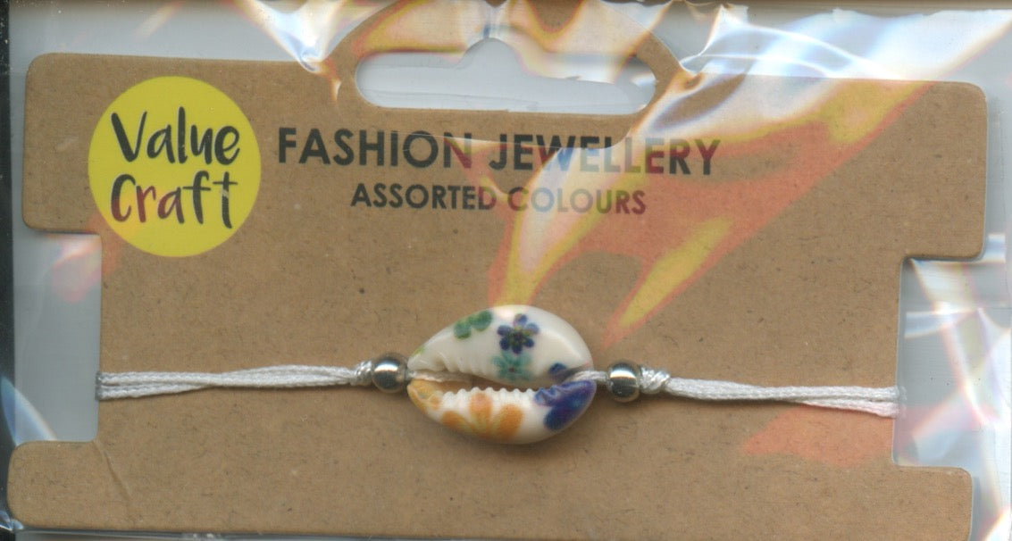 Fashion Jewellery - Bracelet with floral White shell