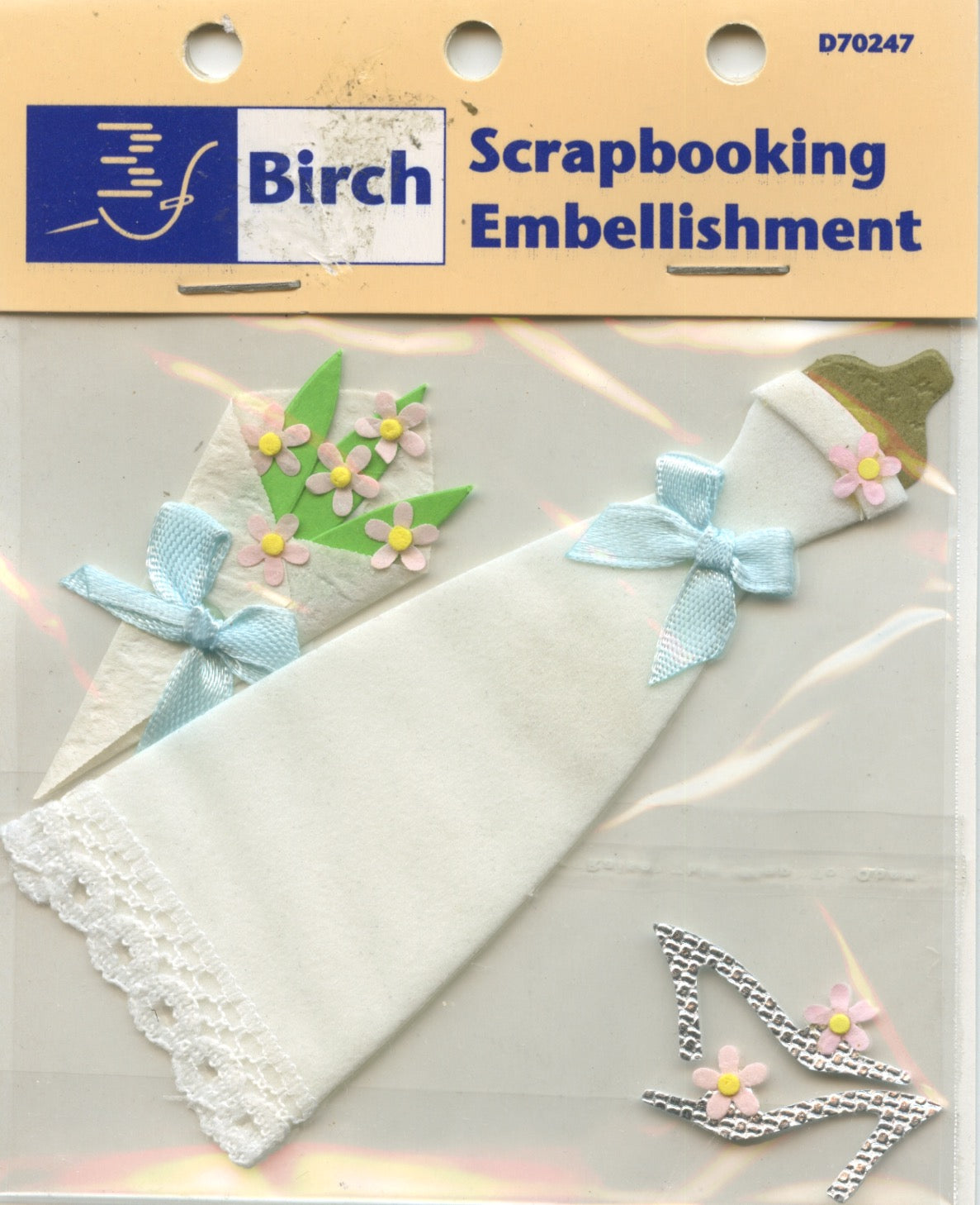 Bride - Wedding - Scrapbooking Embellishments- 4 piece