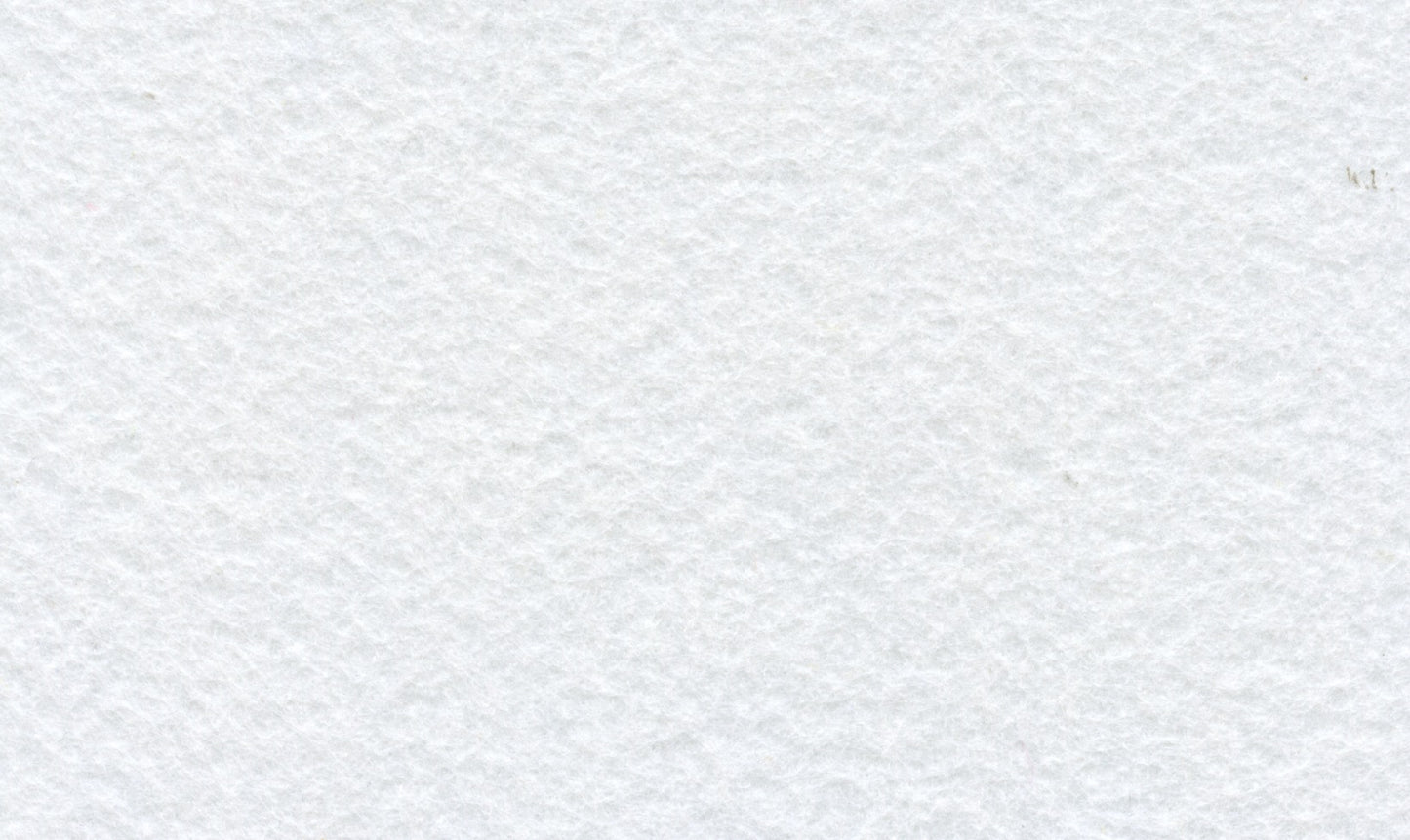 Felt - Rectangle 3 pieces - White - 15cm x 10 cm